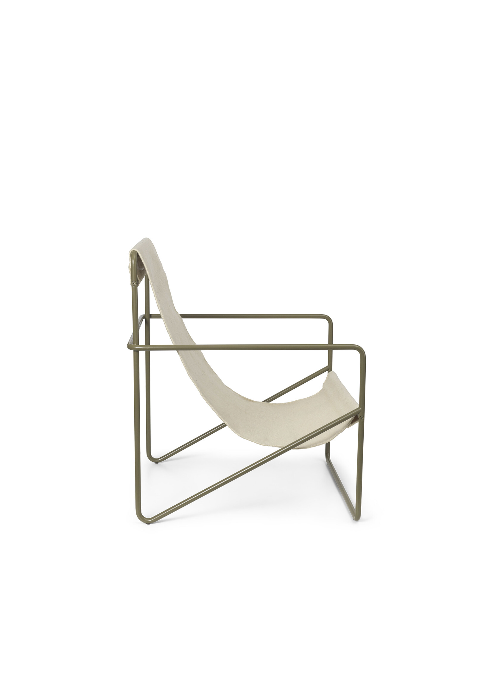 Ferm Living Desert Loungestoel - Olijf/Cloud