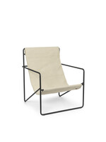 Ferm Living Desert Chaise longue - Noir/Nuage