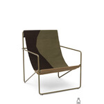 Ferm Living Desert Loungestoel - Olijf/Duin