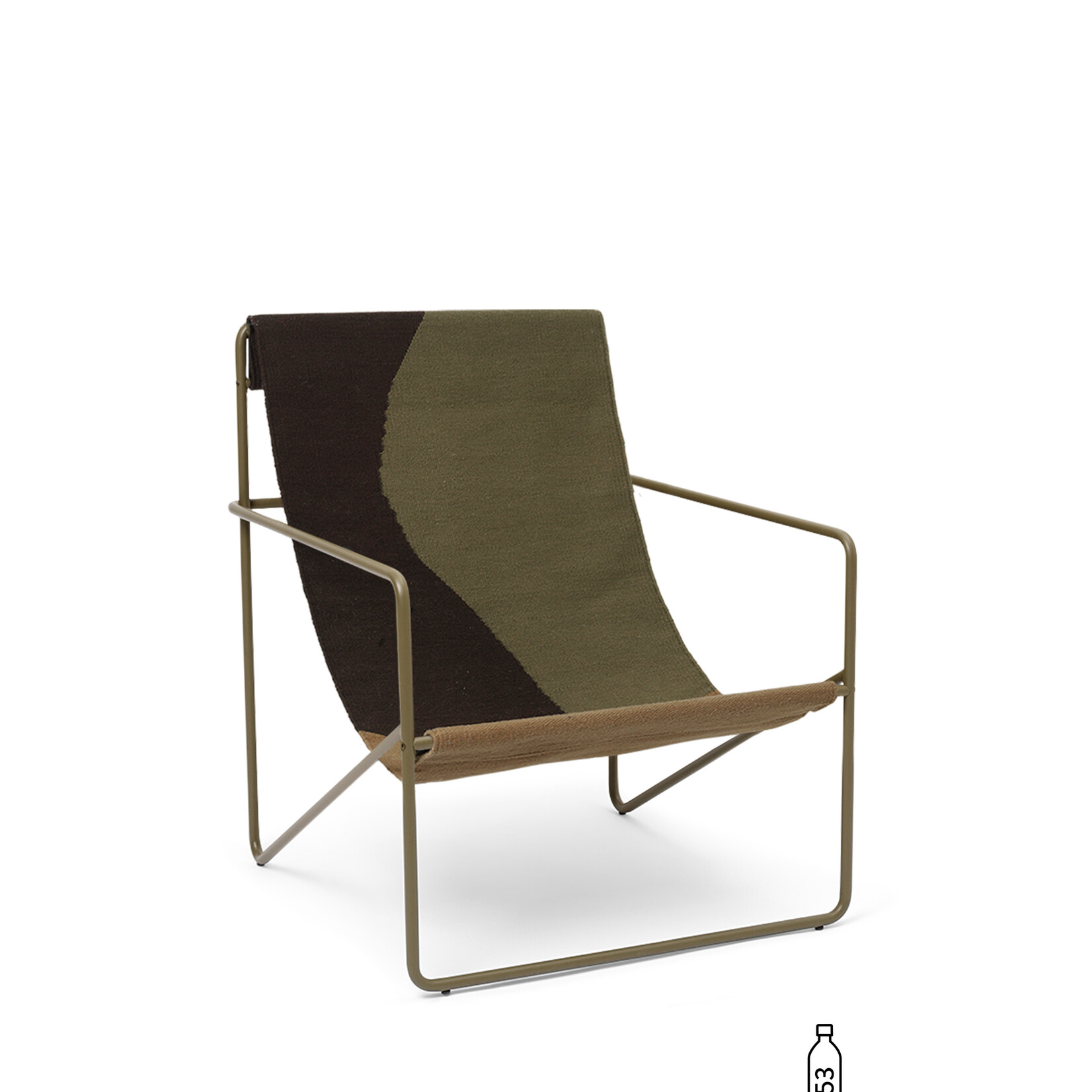 Ferm Living Desert Chaise longue - Olive/Dune