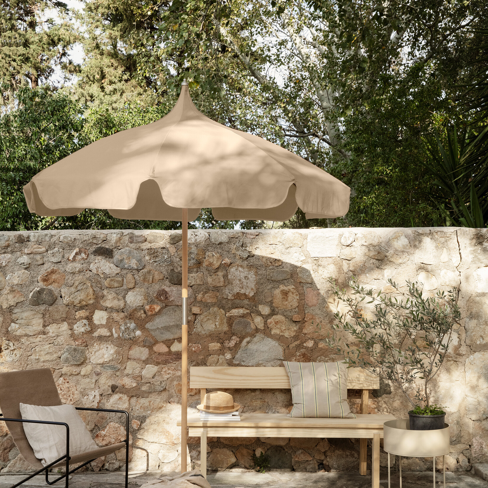 Ferm Living Lull Paraplu - Kasjmier