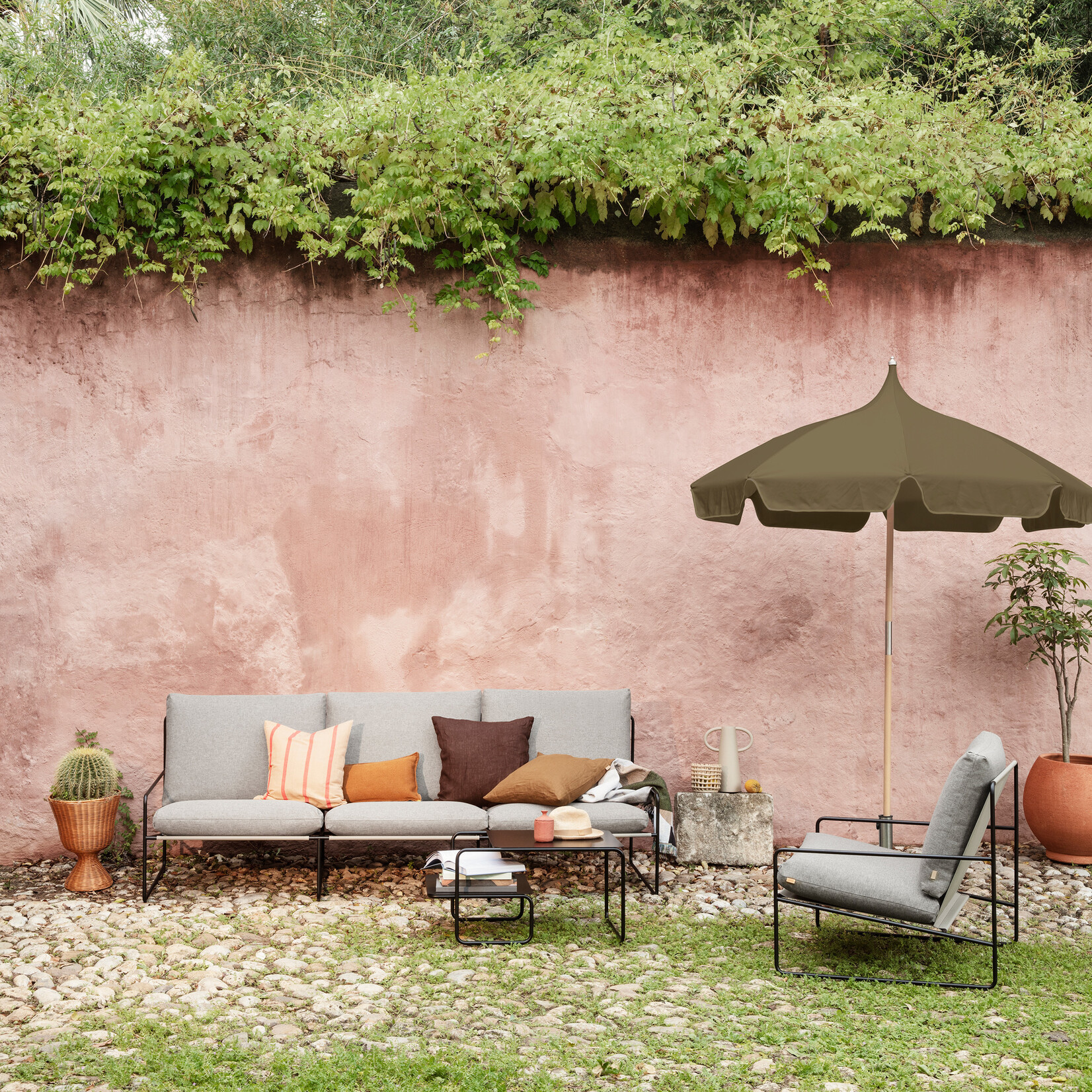 Ferm Living Lull Parapluie - Olive Militaire