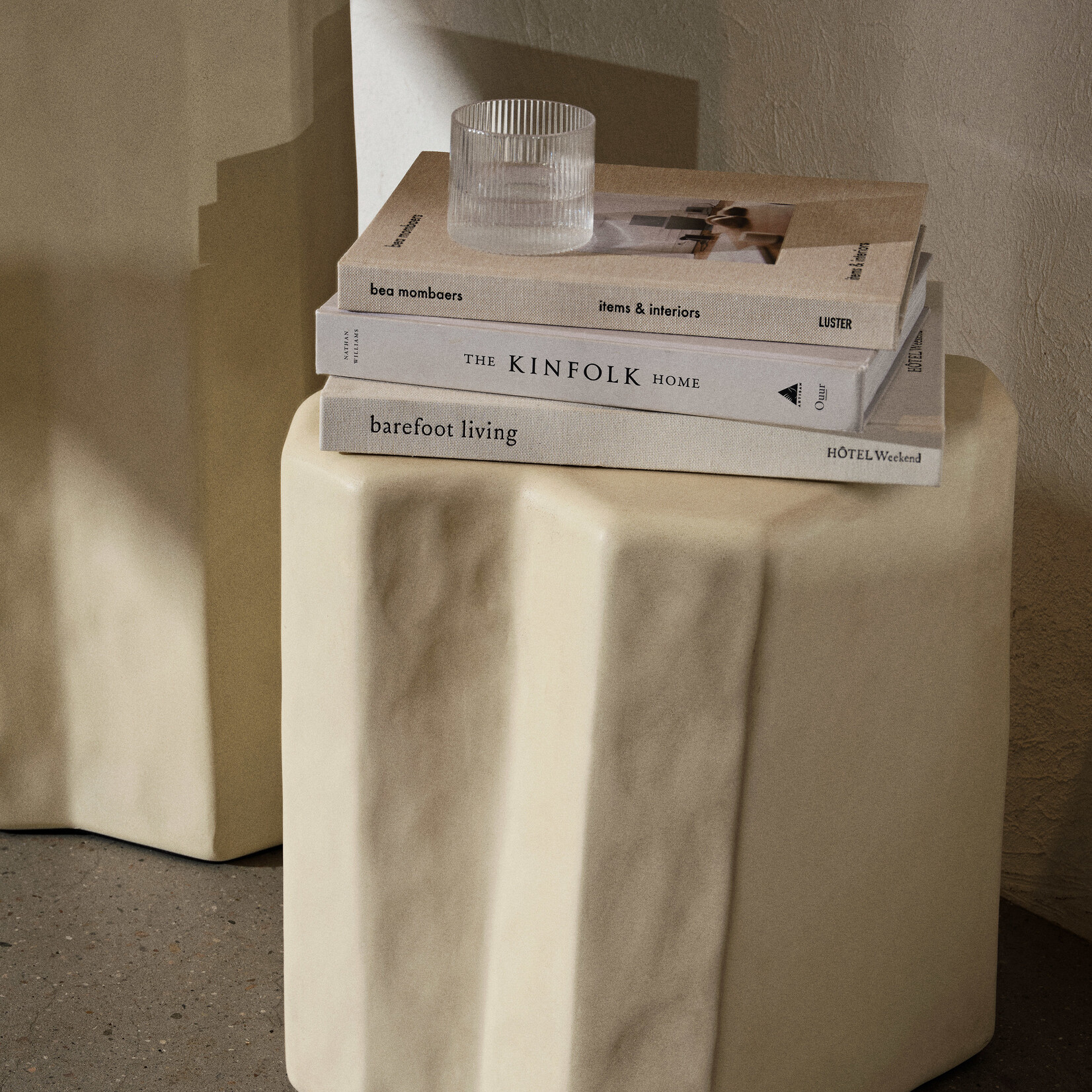 Ferm Living Staffa  Tabouret- Ivoire