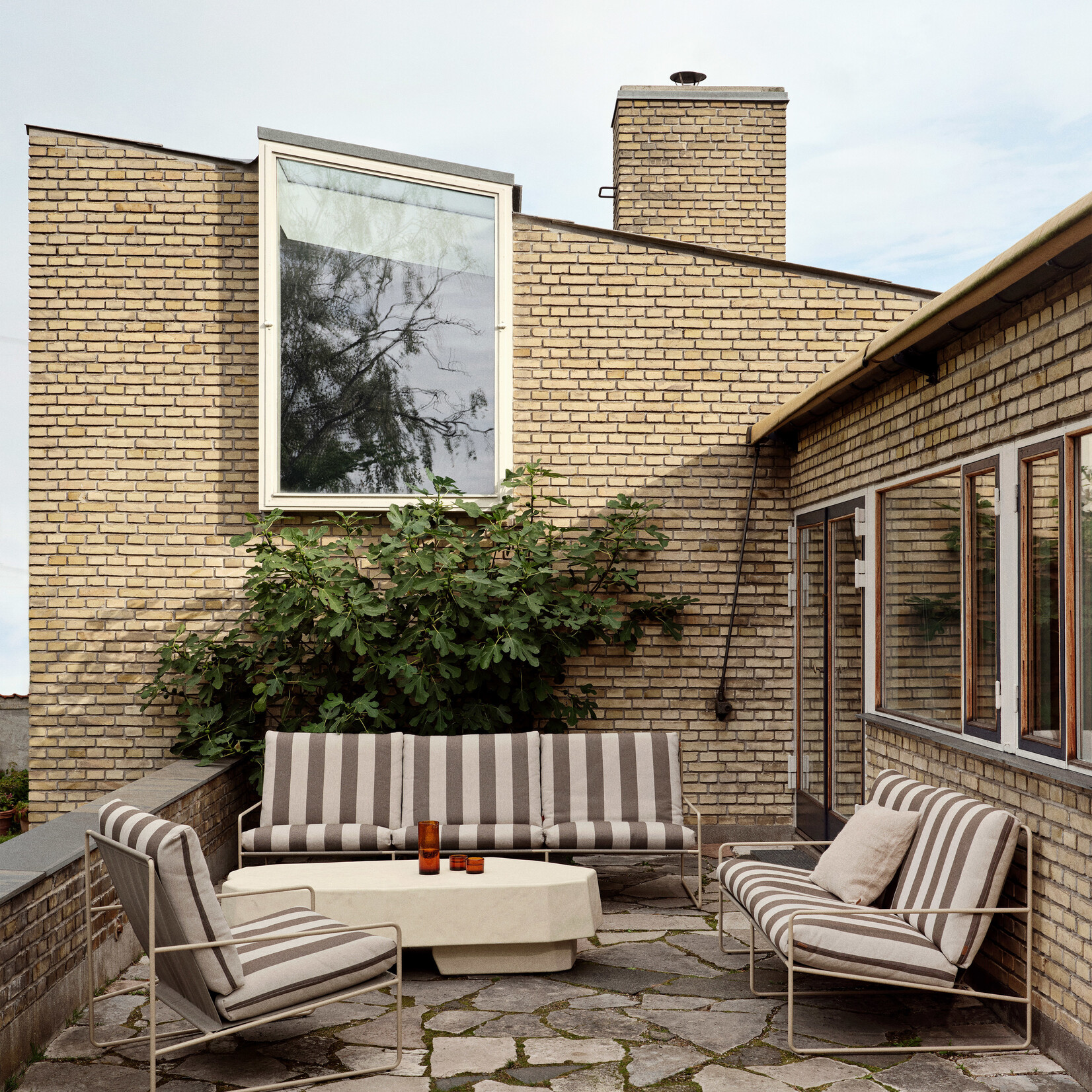 Ferm Living Staffa  Table basse- Grand - Ivoire