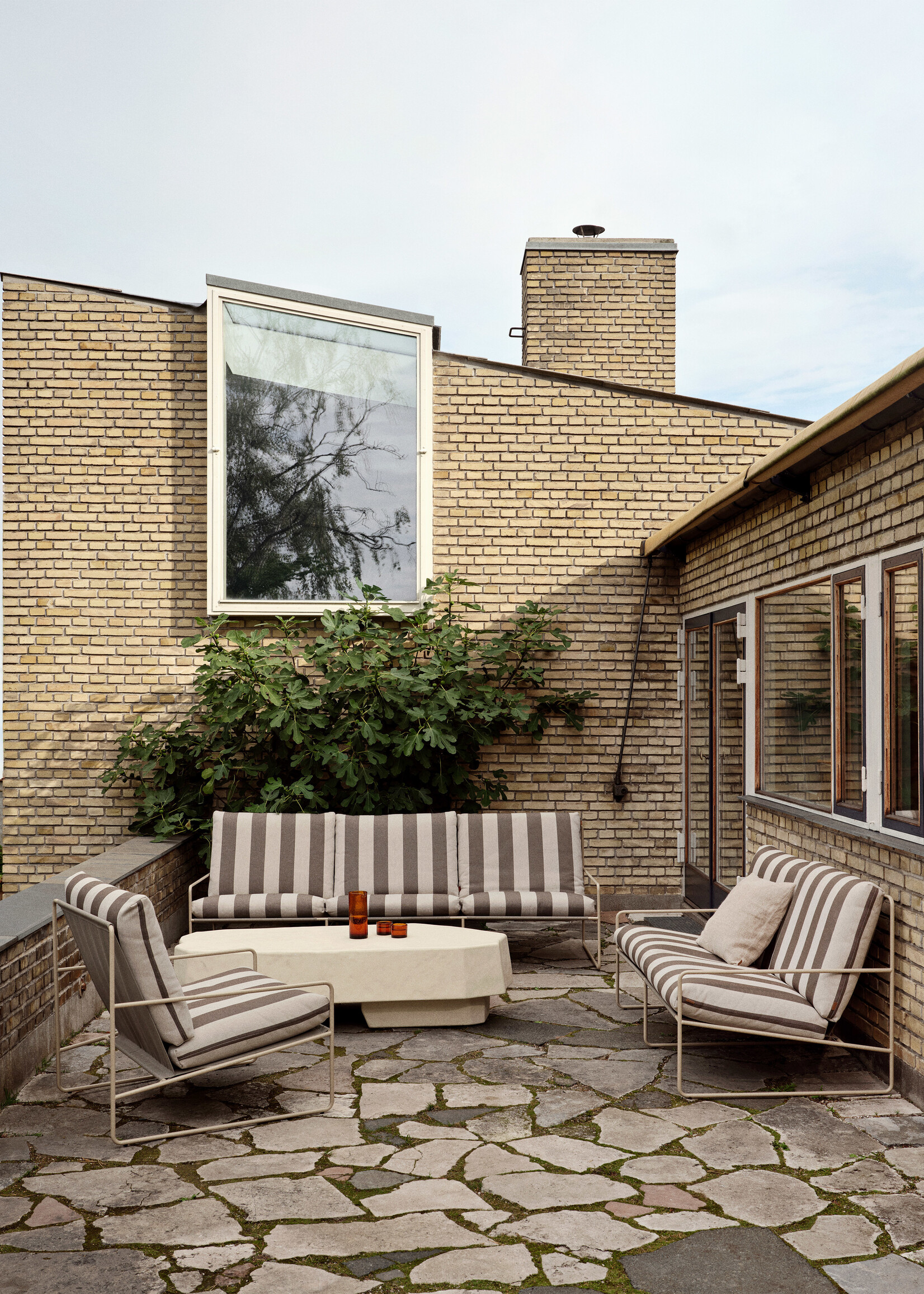 Ferm Living Staffa  Table basse- Grand - Ivoire