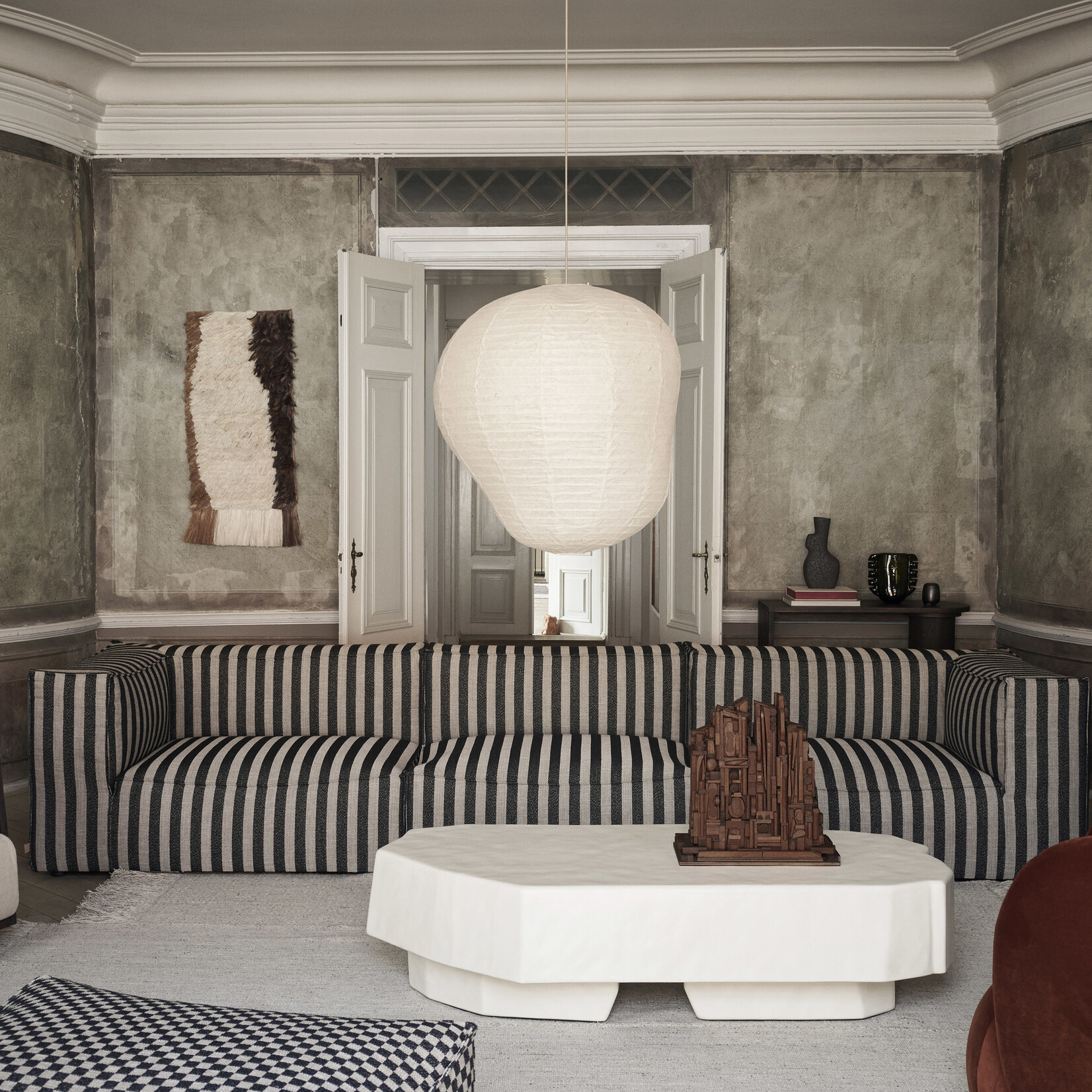 Ferm Living Staffa  Table basse- Grand - Ivoire