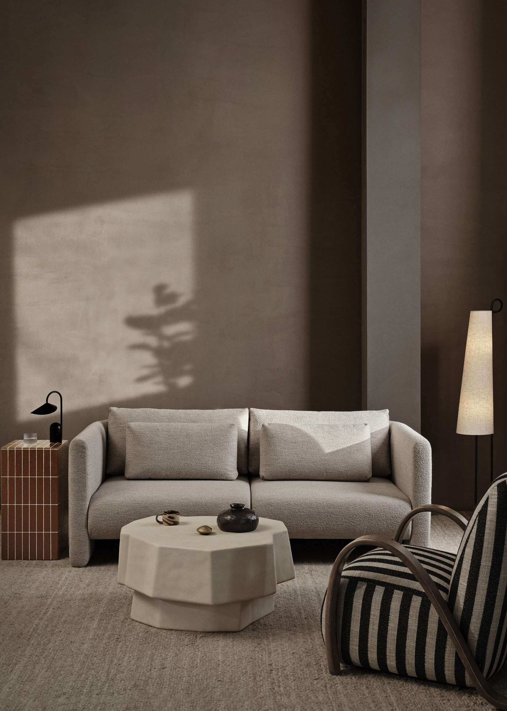 Ferm Living Staffa Salontafel - Klein - Ivoor