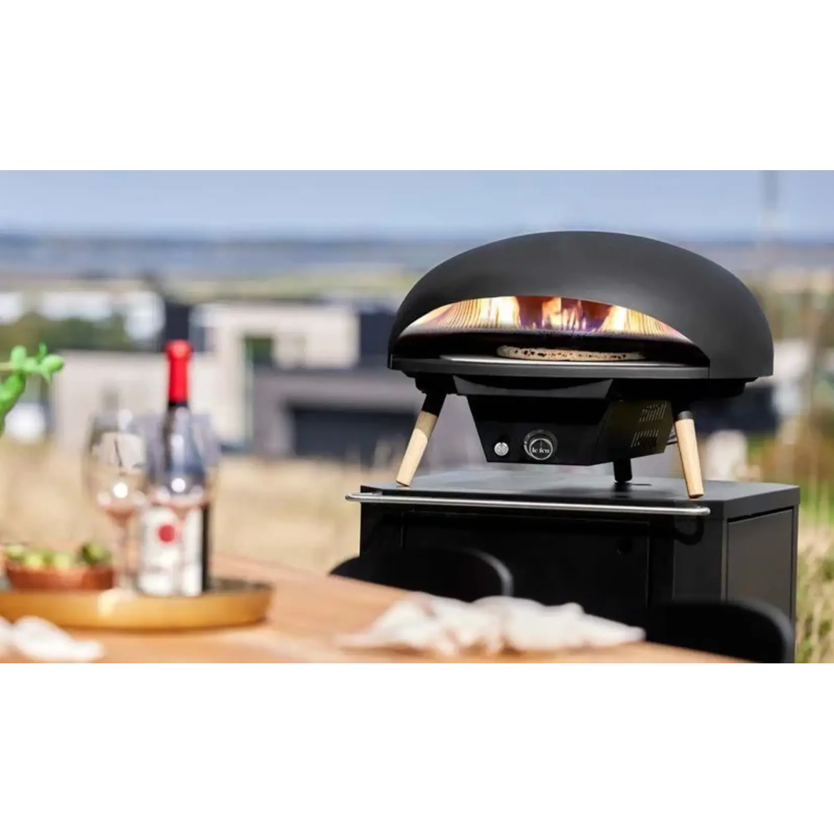 Le feu Le Feu - Turtle Motion - Four à pizza à gaz - Noir