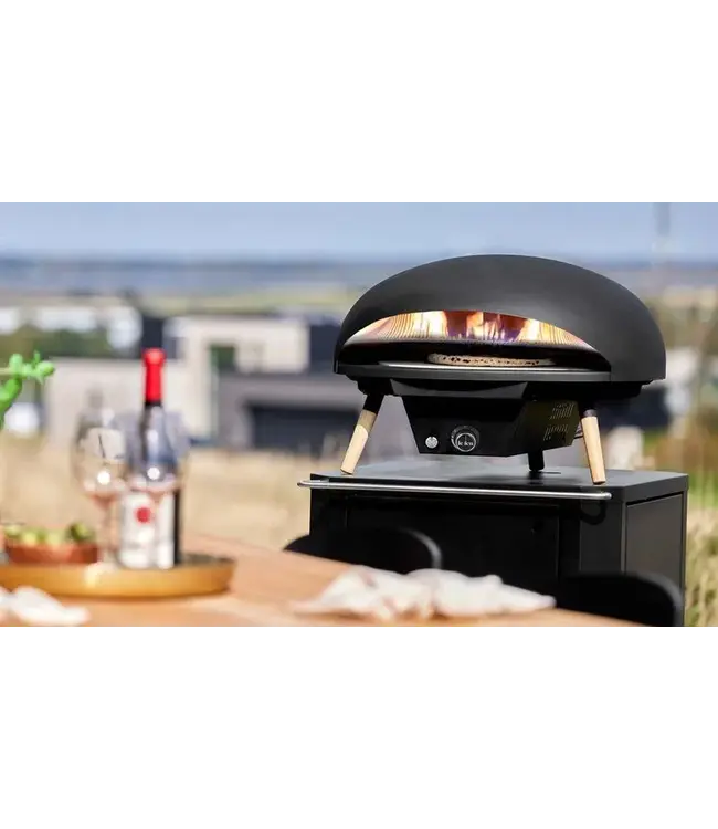 Le Feu - Turtle Motion - Gas Powered Pizza Oven - Zwart