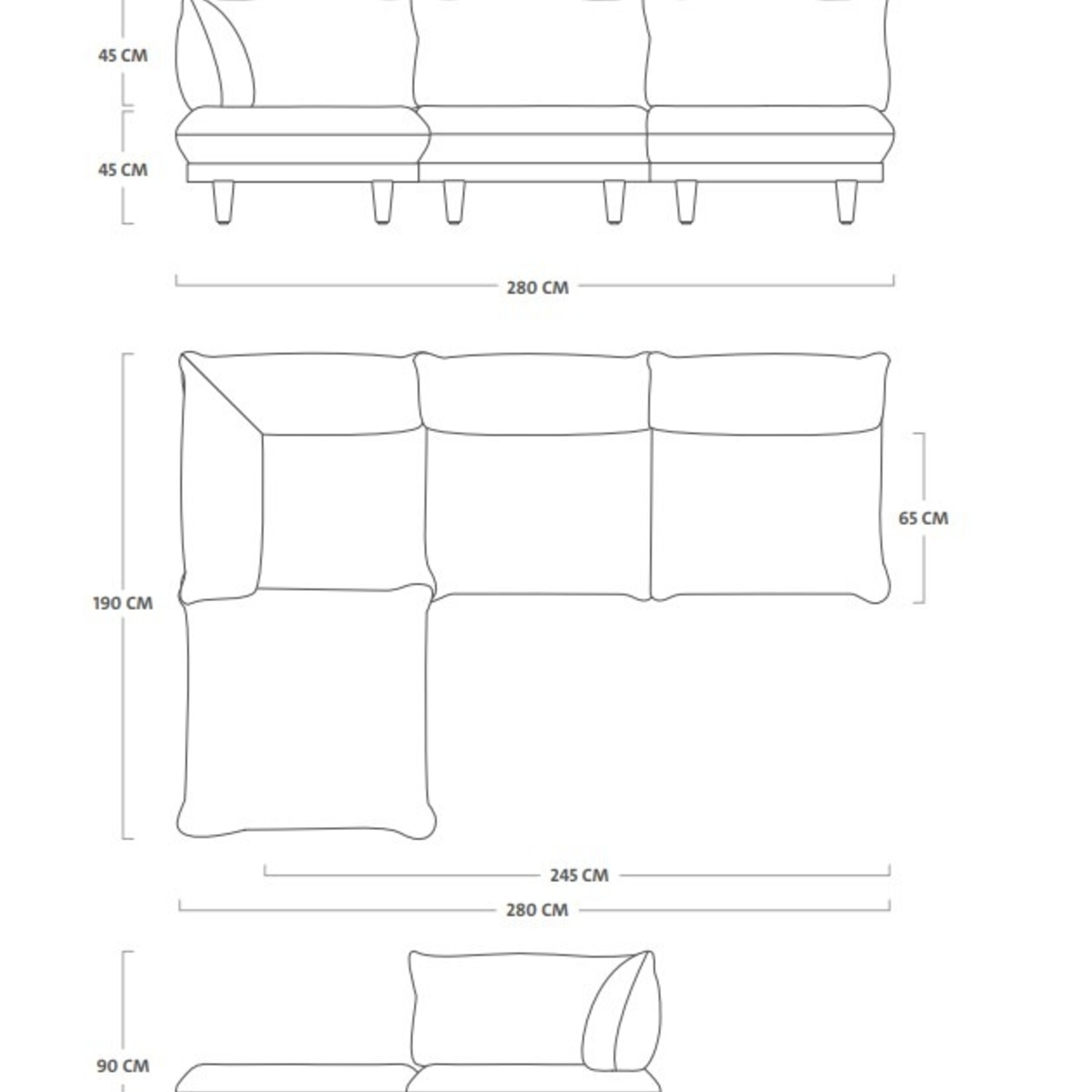 Fatboy Paletti Set Large + Table Gris