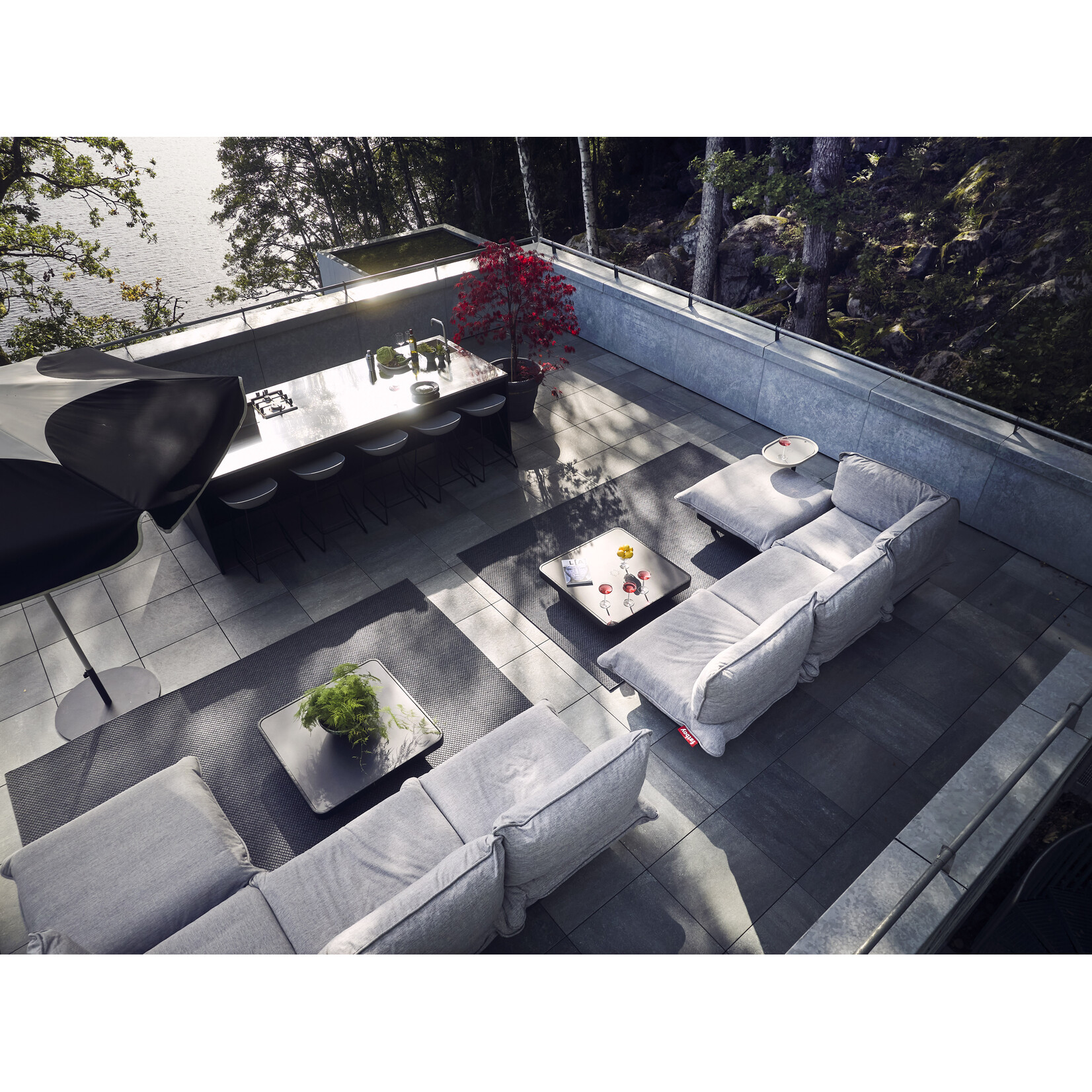 Fatboy Paletti Set Large + Table Gris