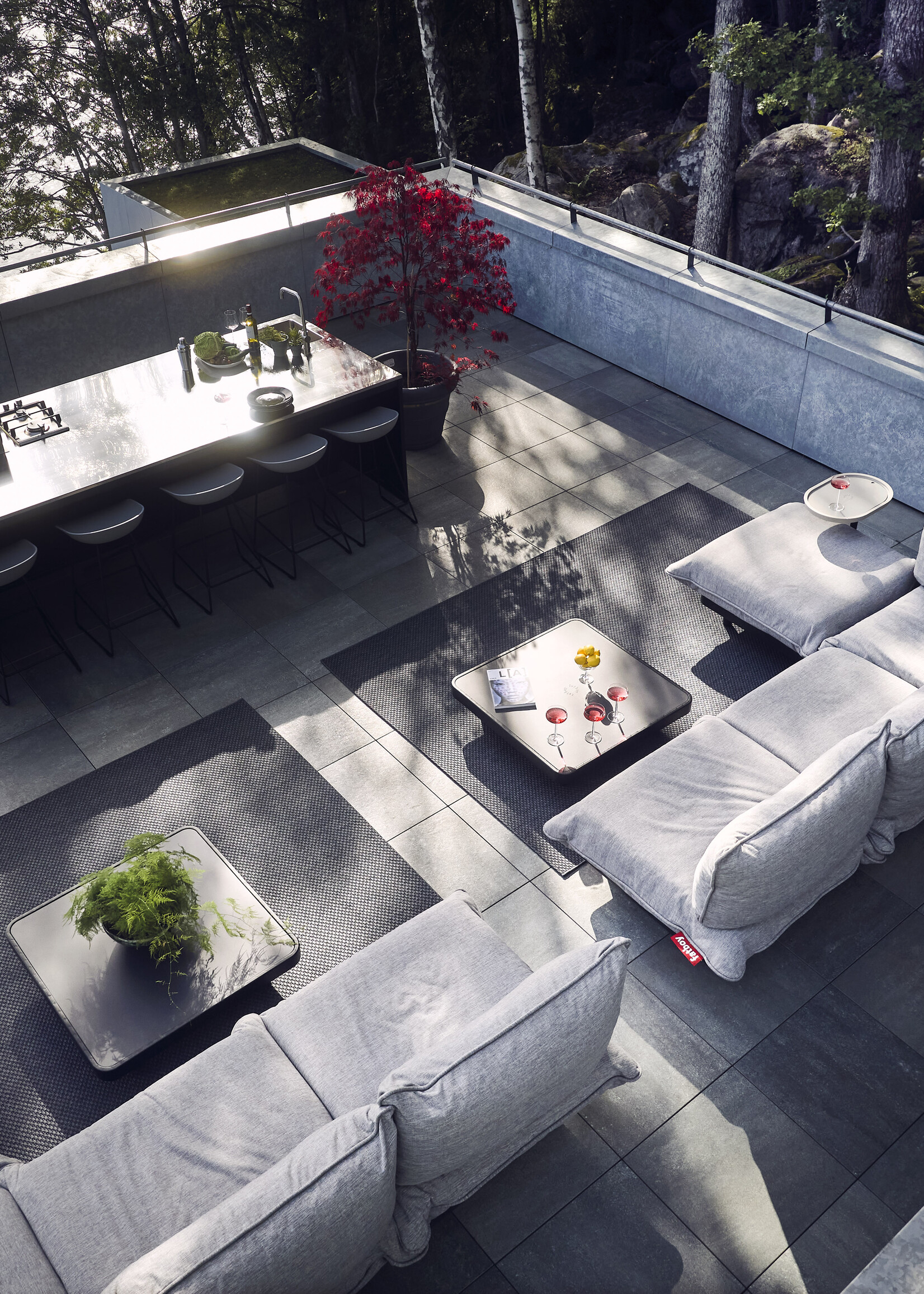 Fatboy Paletti Set Large + Table Gris