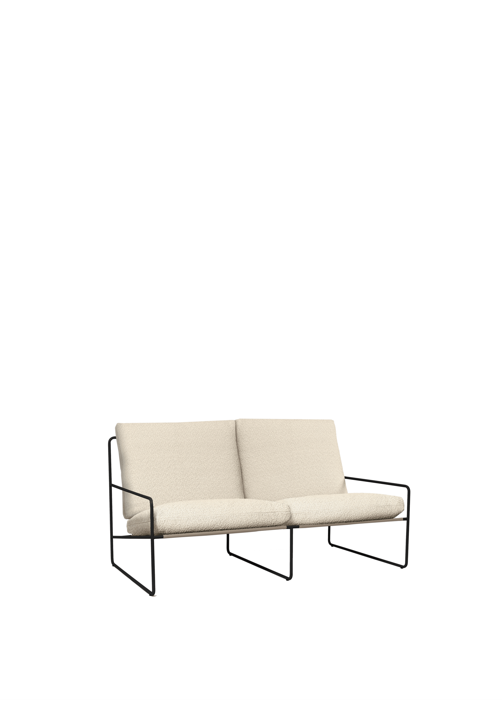 Ferm Living Desert 2-seater - Cashmere - Pure Bouclé