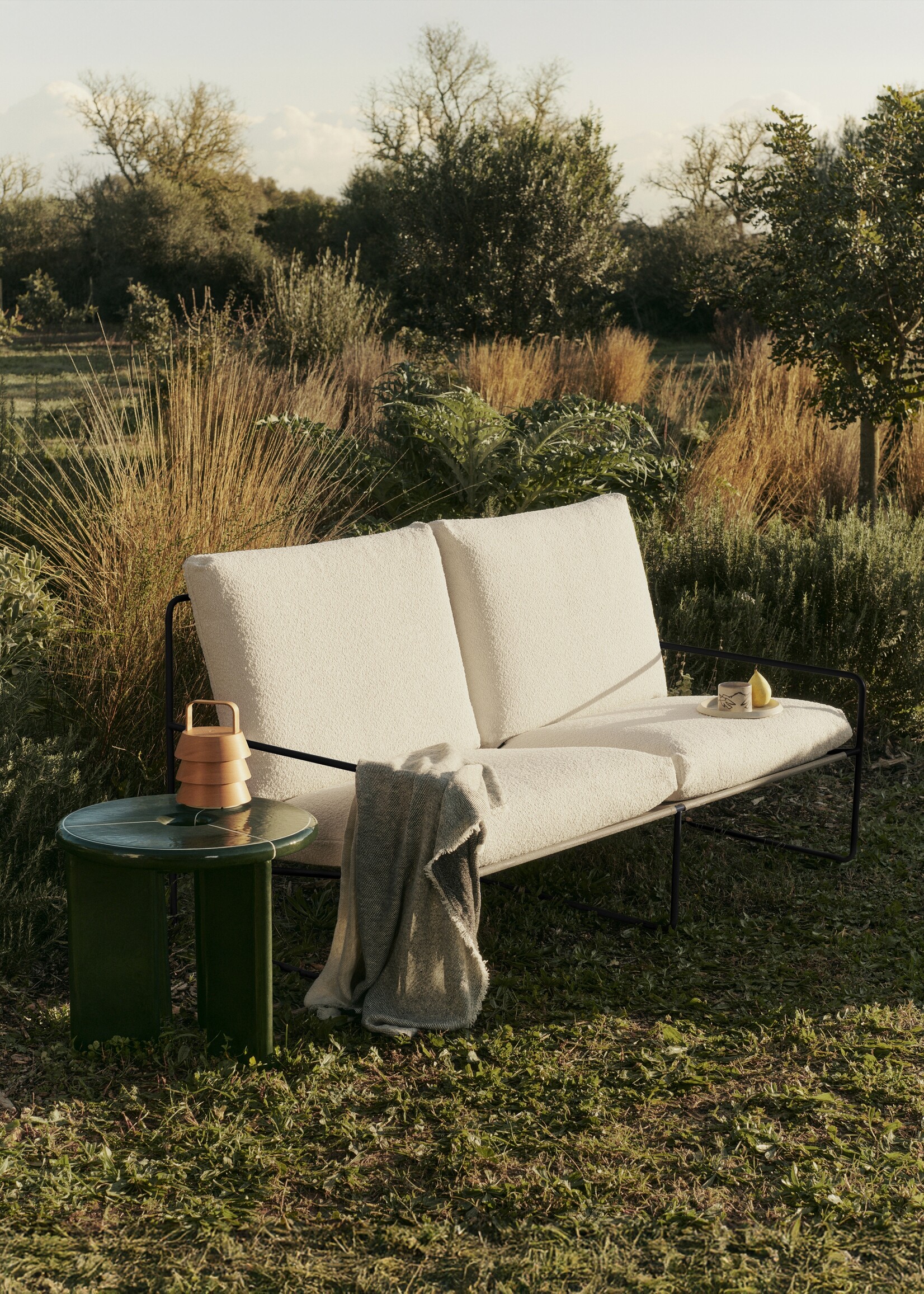 Ferm Living Desert 2-seater - Cashmere - Pure Bouclé