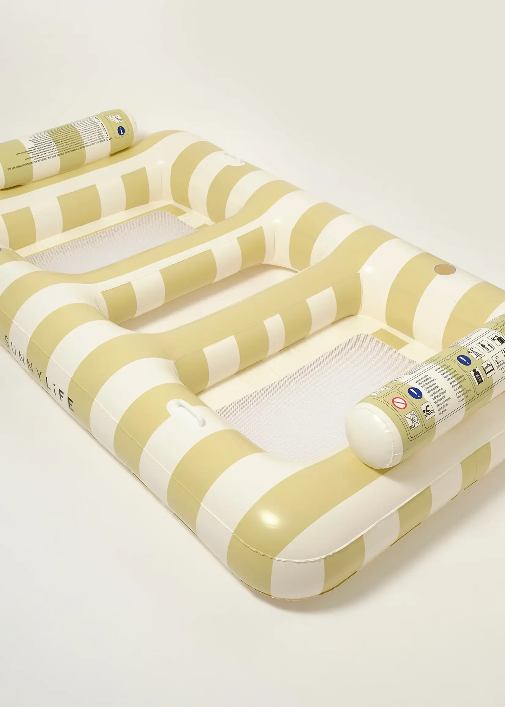 Sunnylife Sunnylife - Luxe Twin Hammock Float Casa Sand - Luchtmatras - Stripe