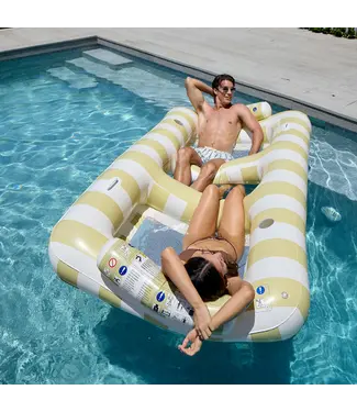 Sunnylife Sunnylife - Luxury Twin Hammock Float Casa Sand - Matelas pneumatique - Stripe