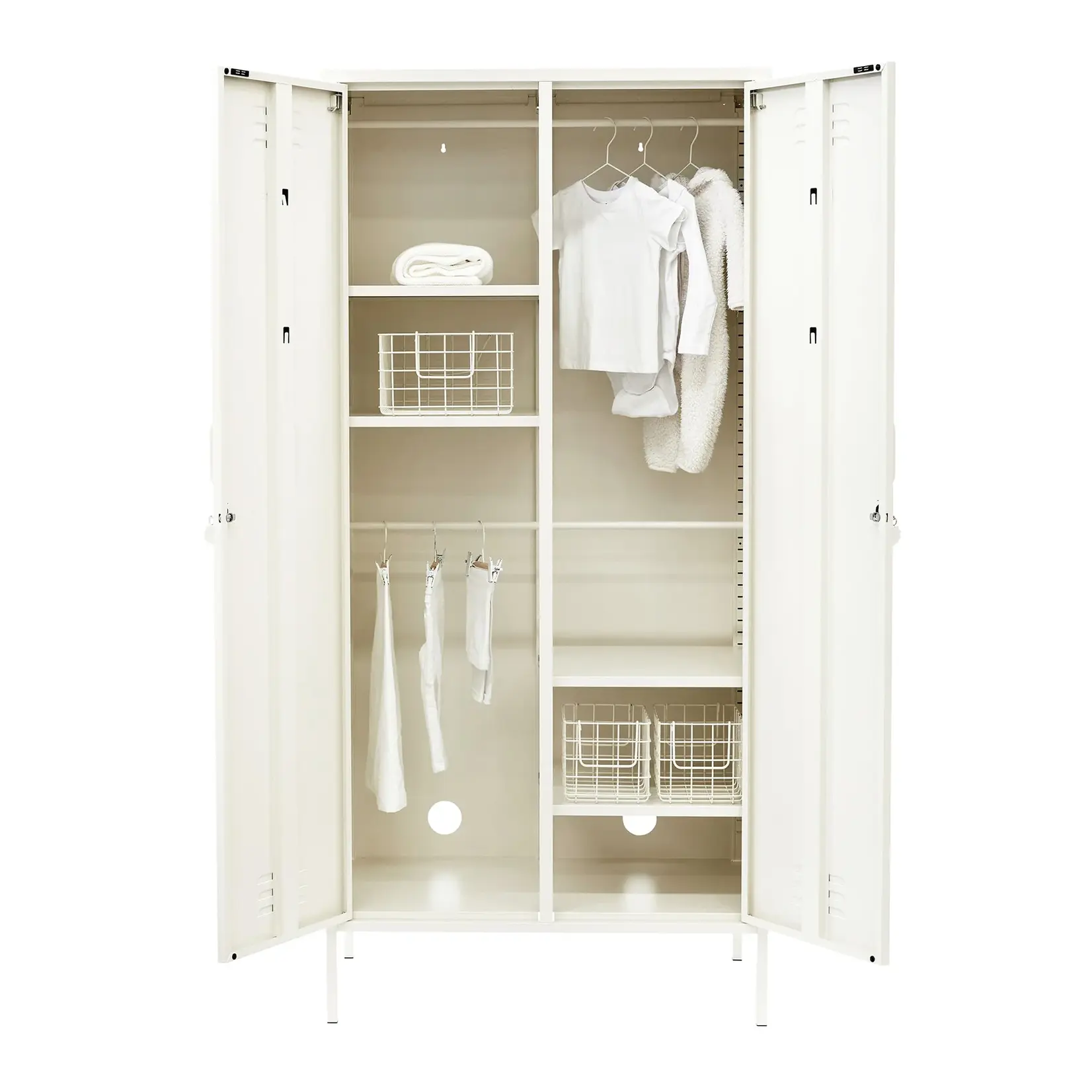 Mustard Made  Mustard - The Twinny - Armoire - Metal - Chalk