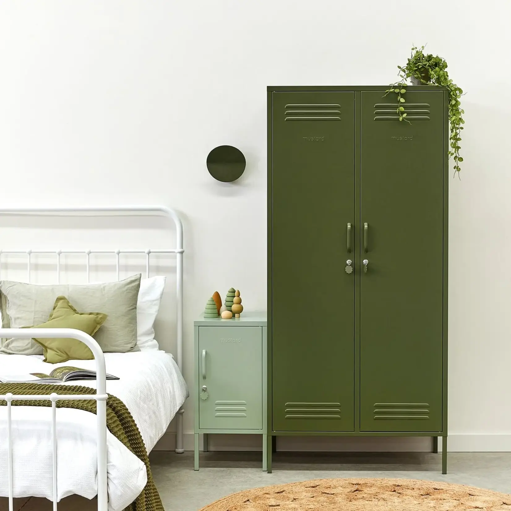 Mustard Made  Mustard - The Twinny - Armoire - Metal - Olive