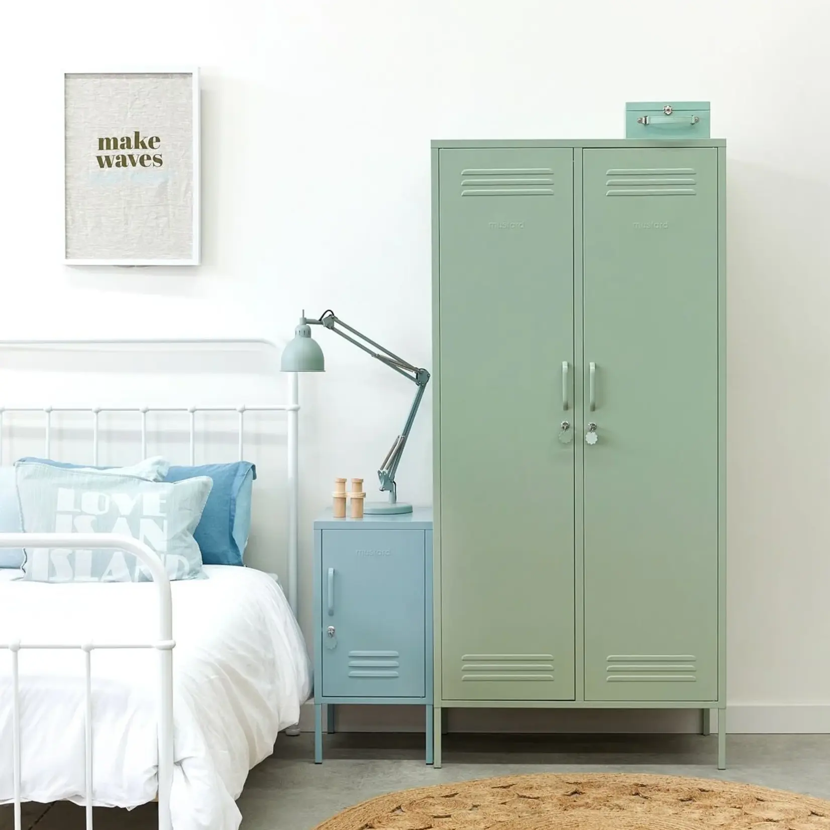 Mustard Made  Mustard - The Twinny - Armoire - Metal - Sage