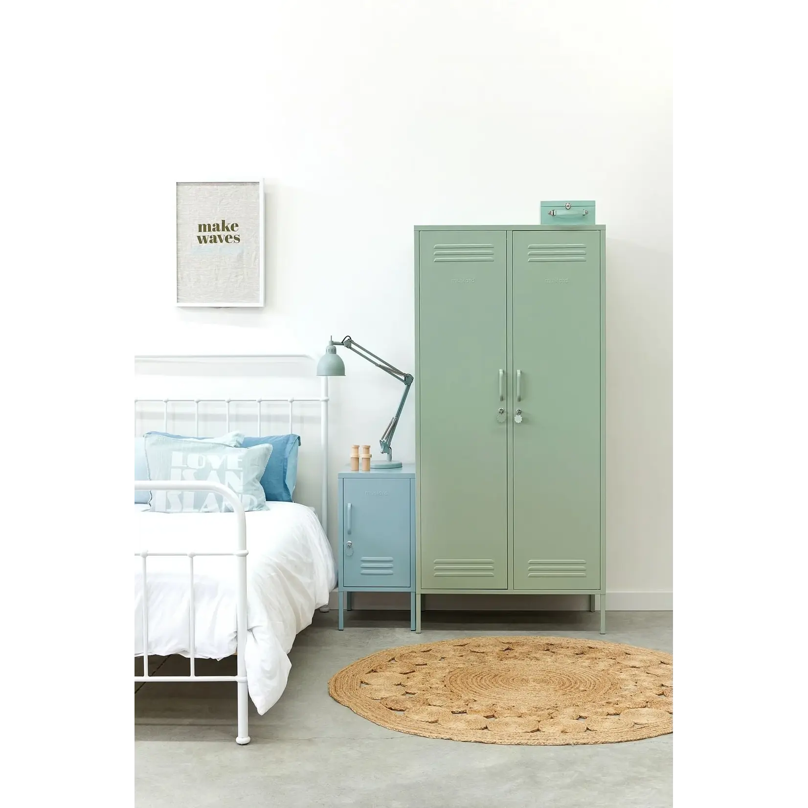 Mustard Made  Mustard - The Twinny - Armoire - Metal - Sage