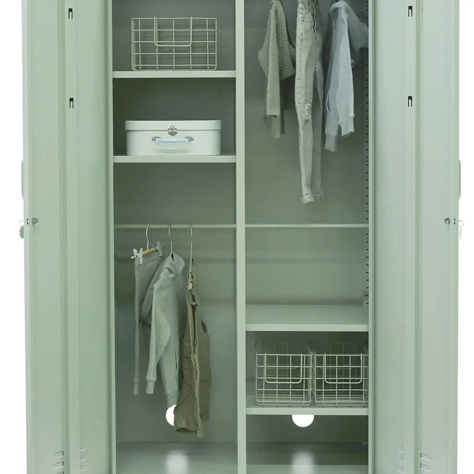 Mustard Made  Mustard - The Twinny - Armoire - Metal - Sage