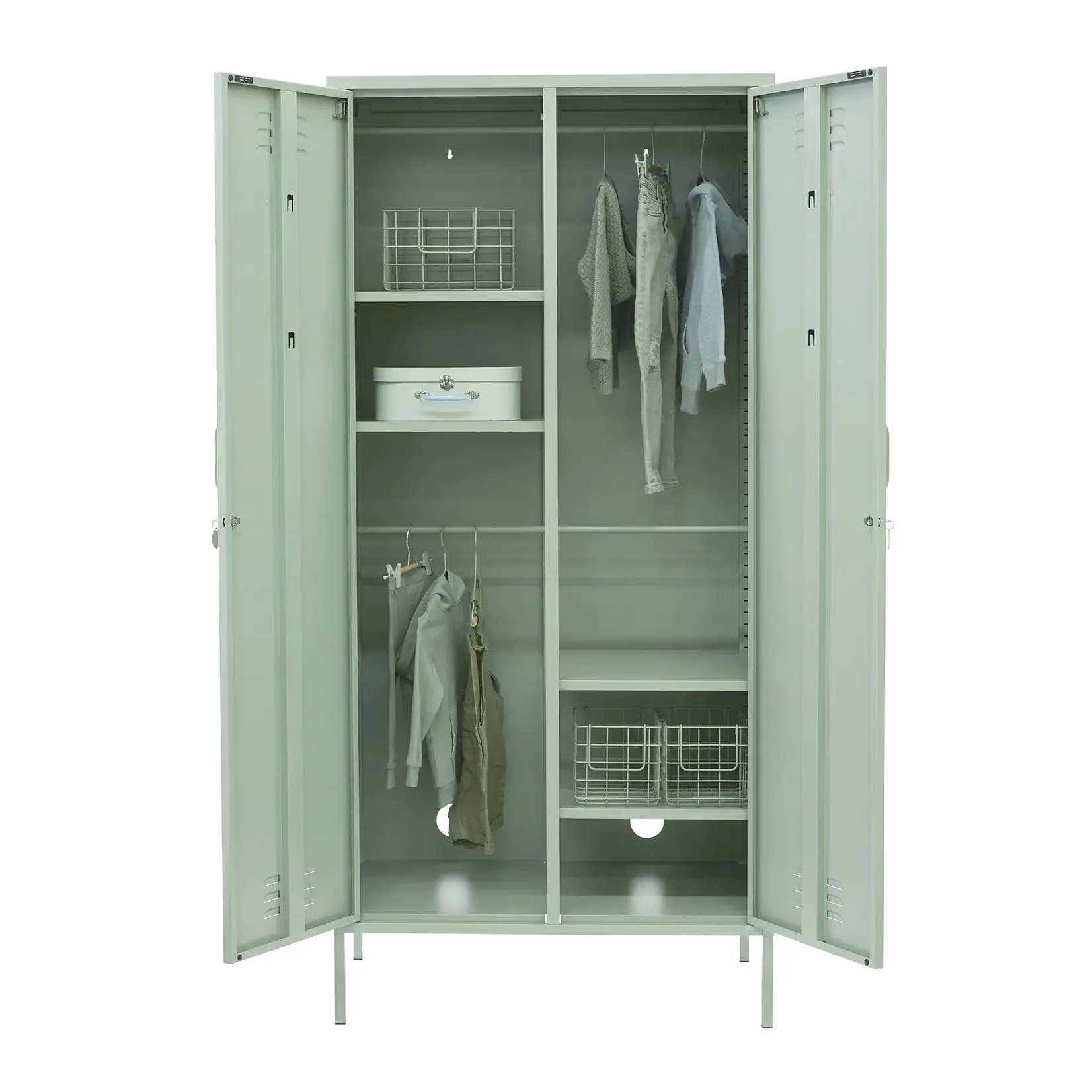 Mustard Made  Mustard - The Twinny - Armoire - Metal - Sage