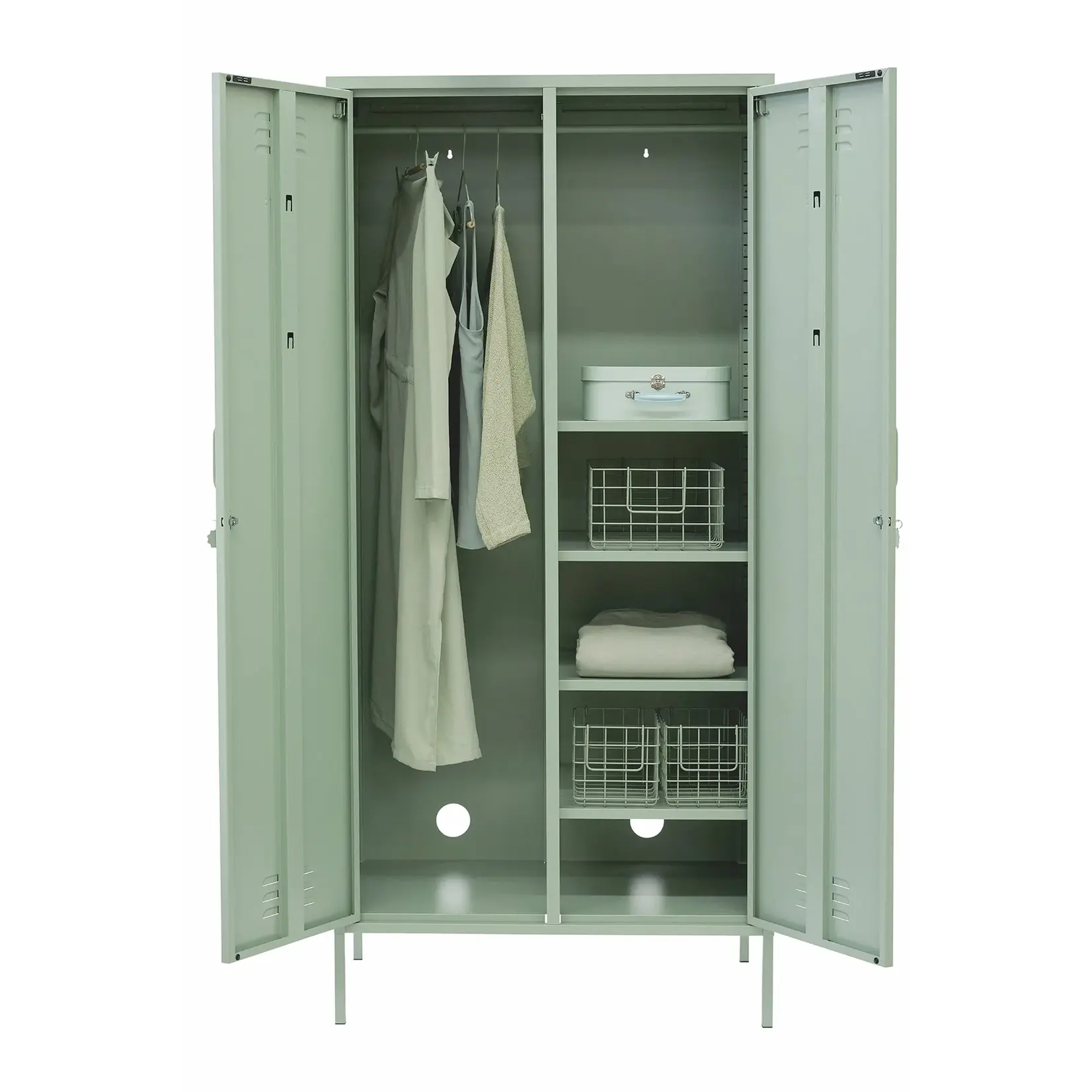 Mustard Made  Mustard - The Twinny - Armoire - Metal - Sage