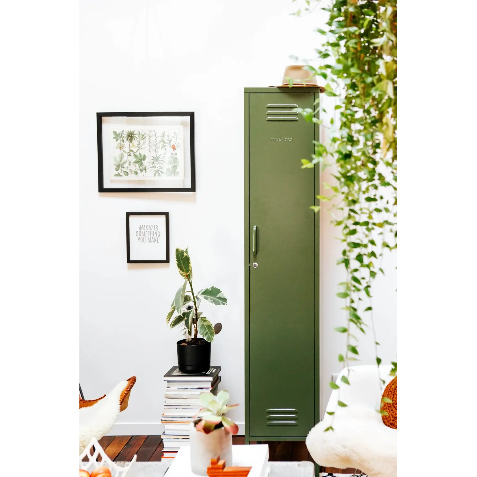 Mustard Made Mustard - The Skinny - Armoire - Metal - Olive