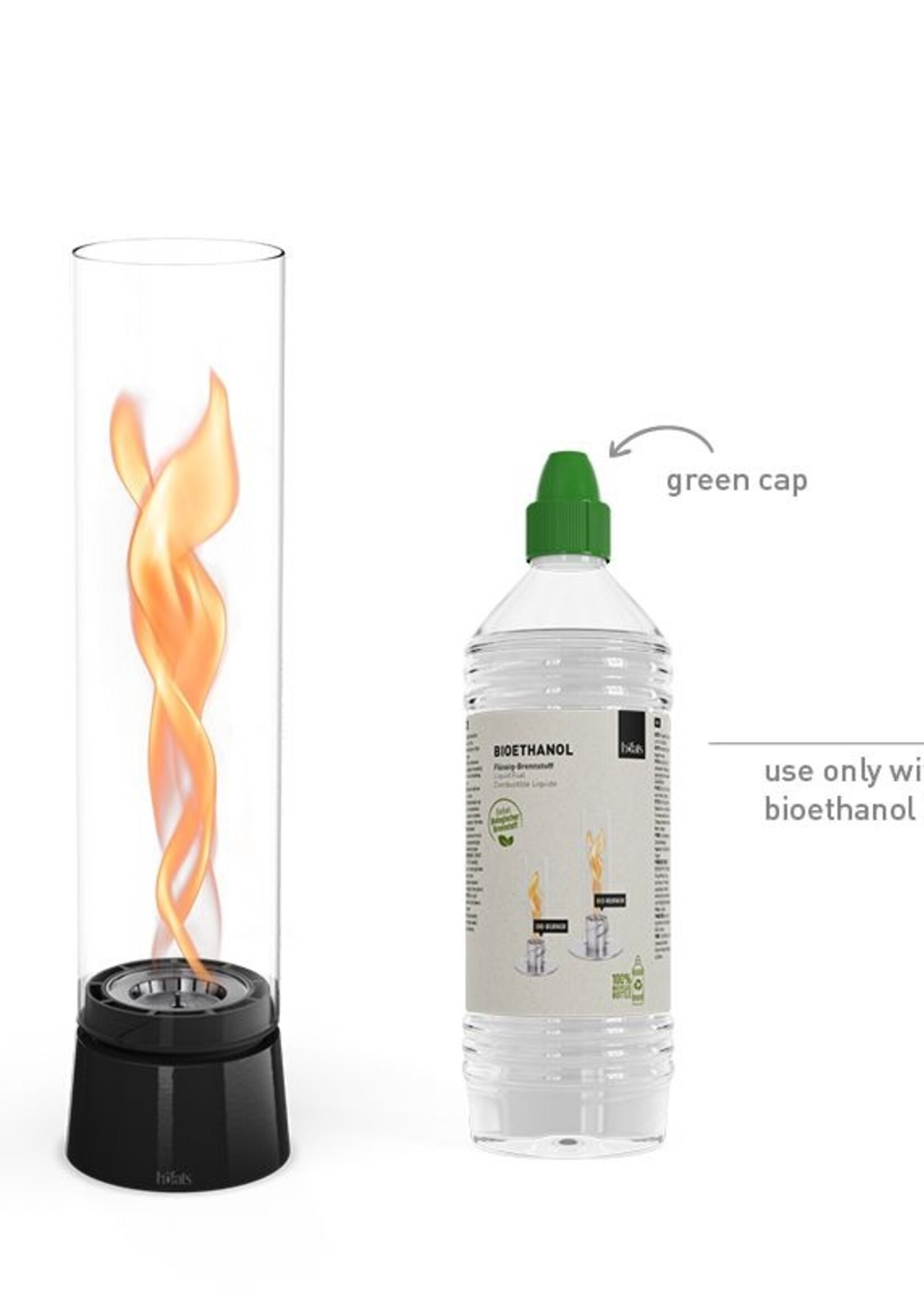 Höfats Höfats - SPIN Air 900 Cheminée de table - Noir émaillé