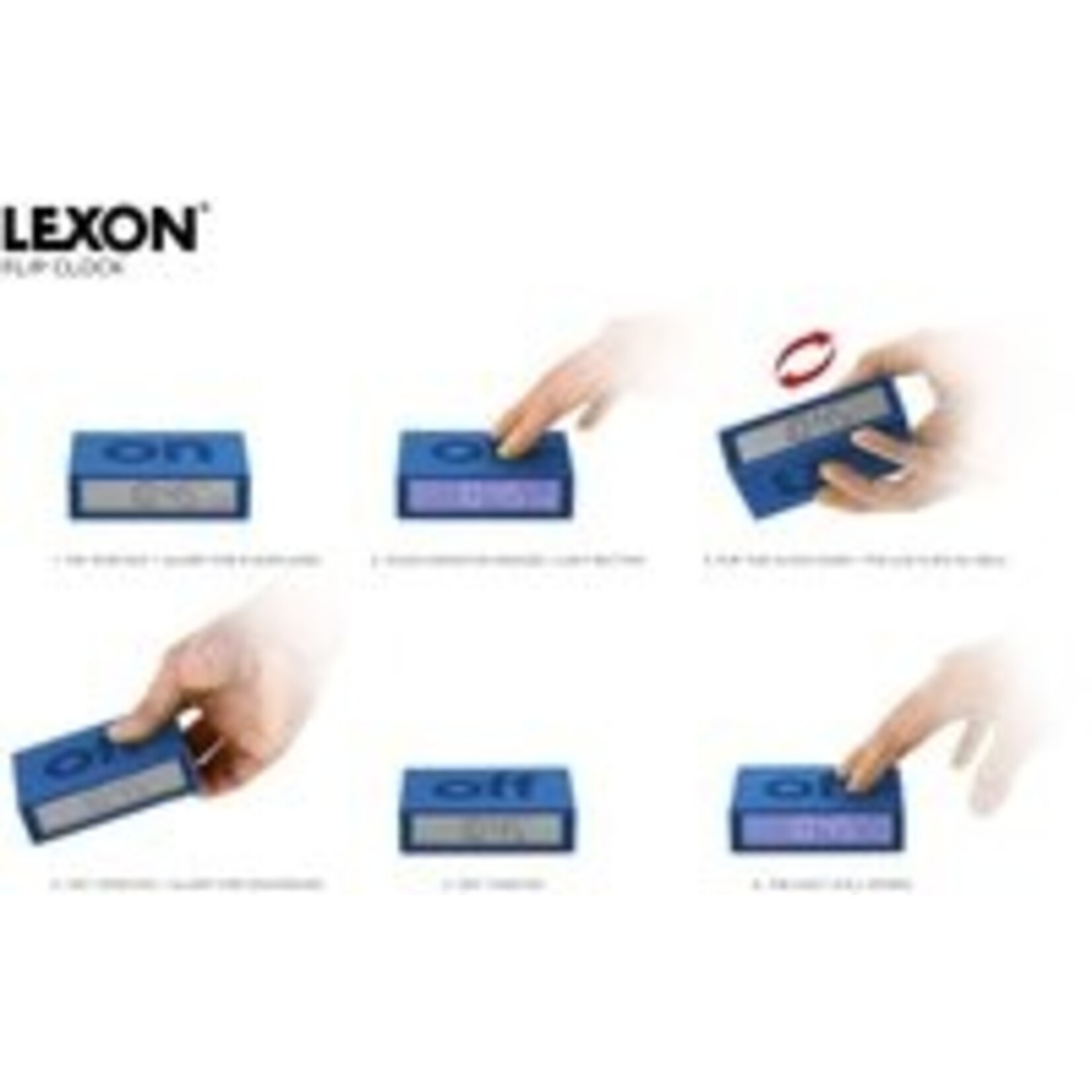 Lexon Lexon - Flip - Classic - Omkeerbare LCD wekker - Oranje