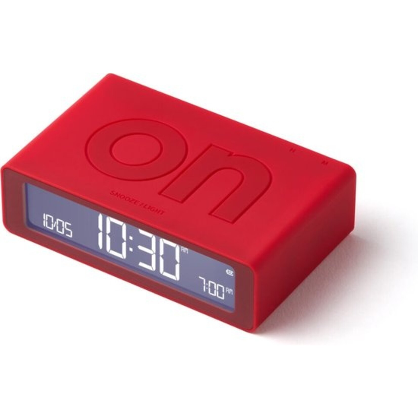 Lexon Lexon - Flip Mini - Omkeerbare LCD wekker - Rood