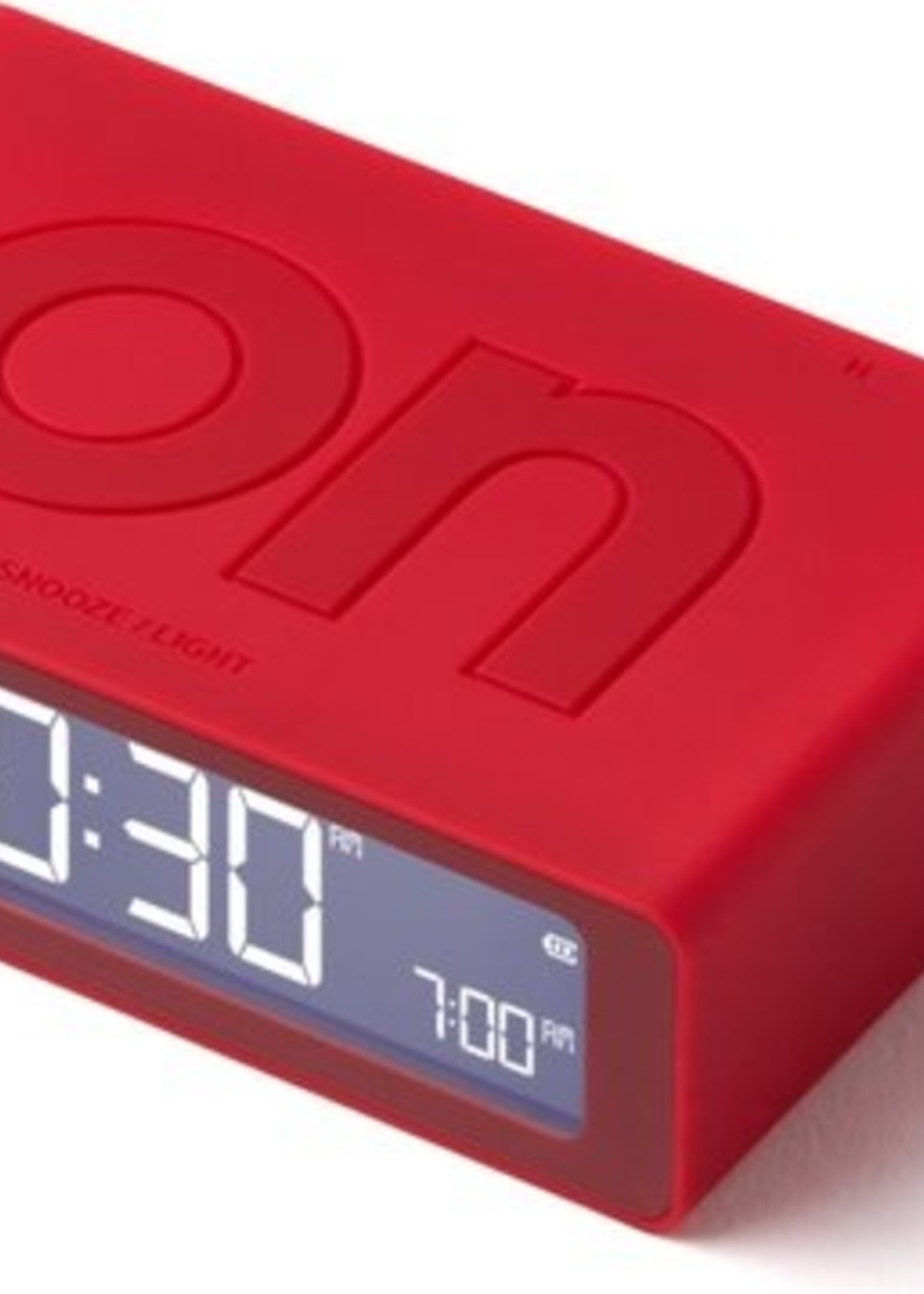 Lexon Lexon - Flip Mini - Omkeerbare LCD wekker - Rood