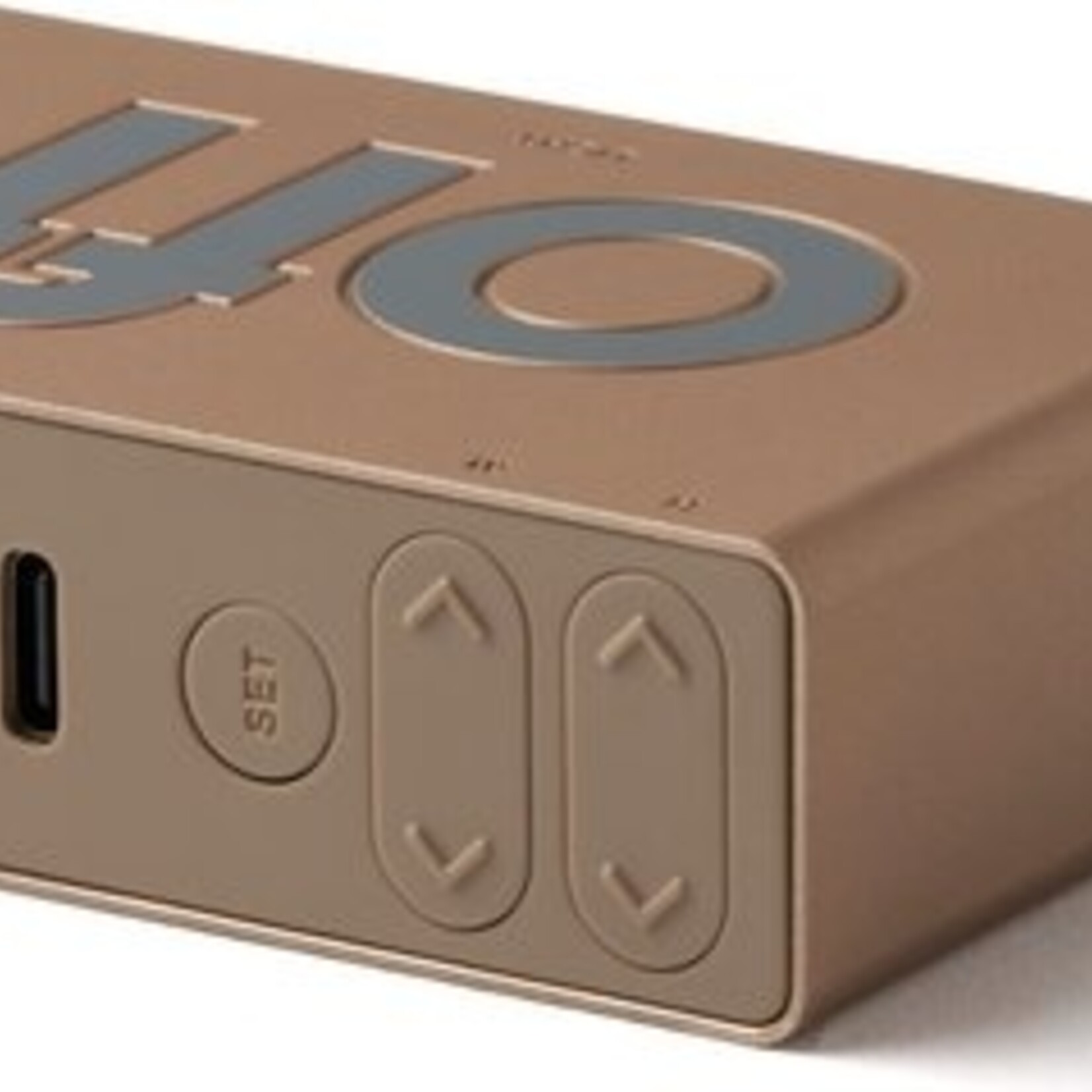 Lexon Lexon - Flip Mini - Omkeerbare LCD wekker - Goud