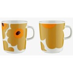 Marimekko Marimekko - Unikko - mug - 25cl - Caramel/orange chaud - lot de 2