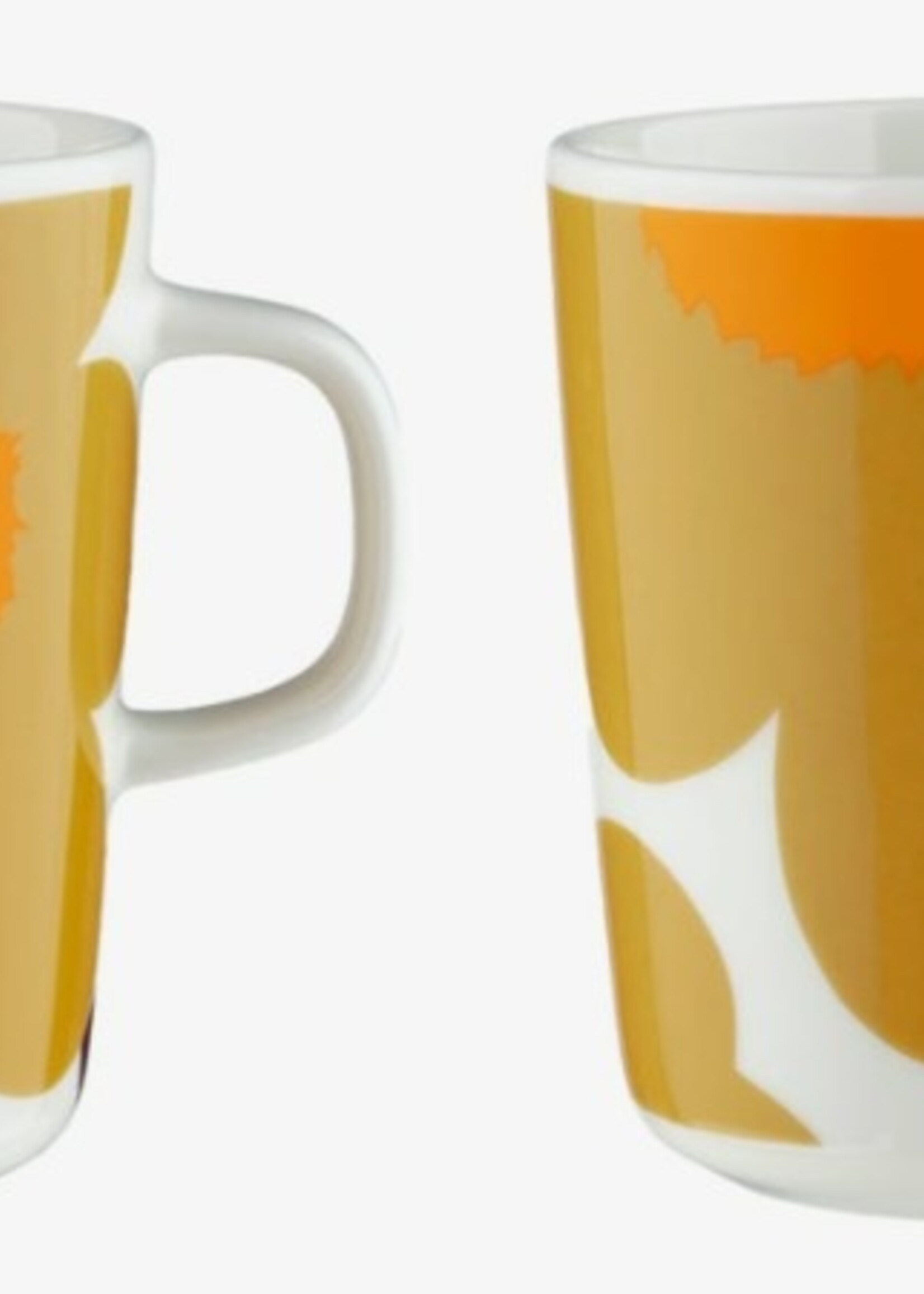 Marimekko Marimekko - Unikko - mug - 25cl - Caramel/orange chaud - lot de 2