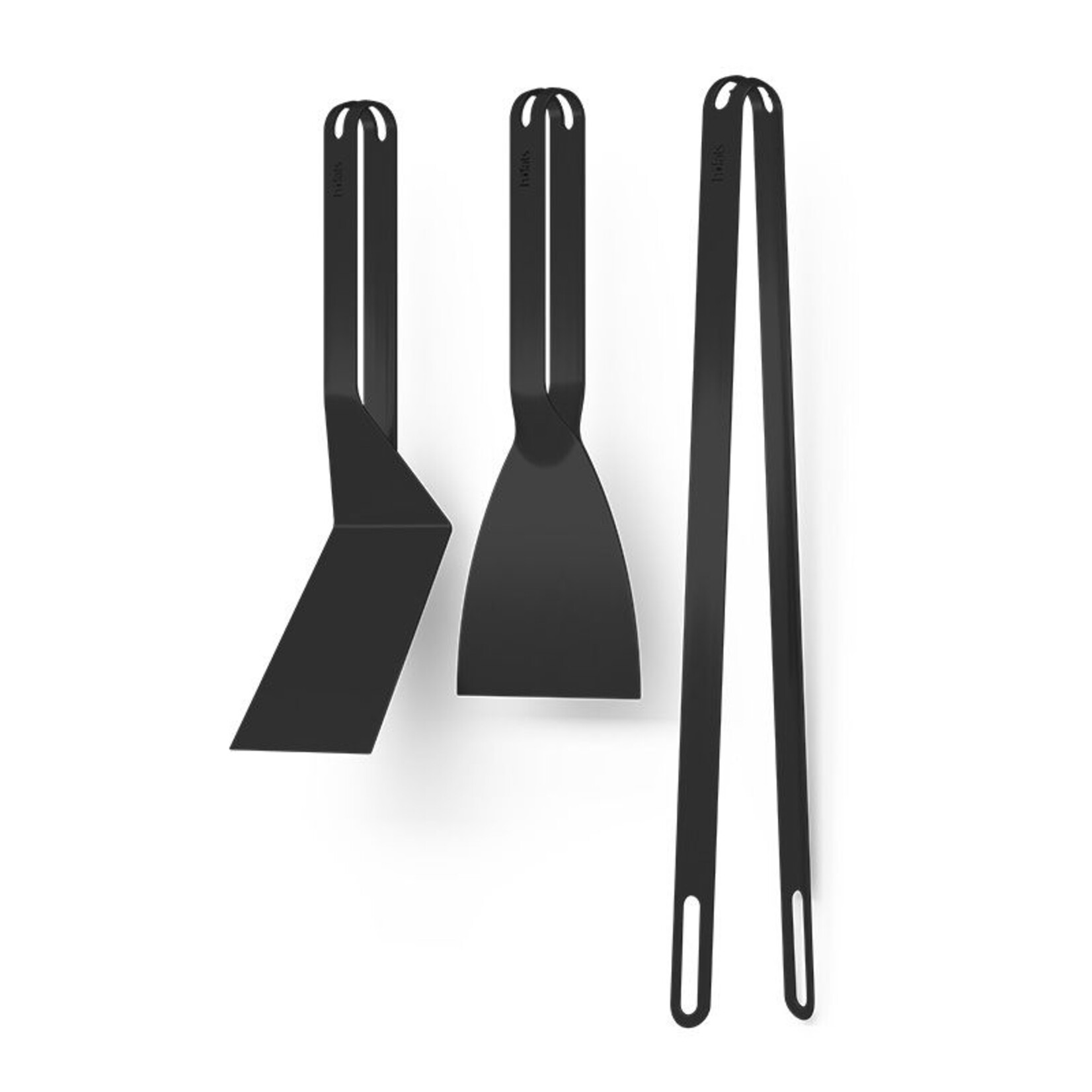 Höfats Höfats - BBQ Tool set- 3 delig - Tang, Spatel en Schraper - zwart