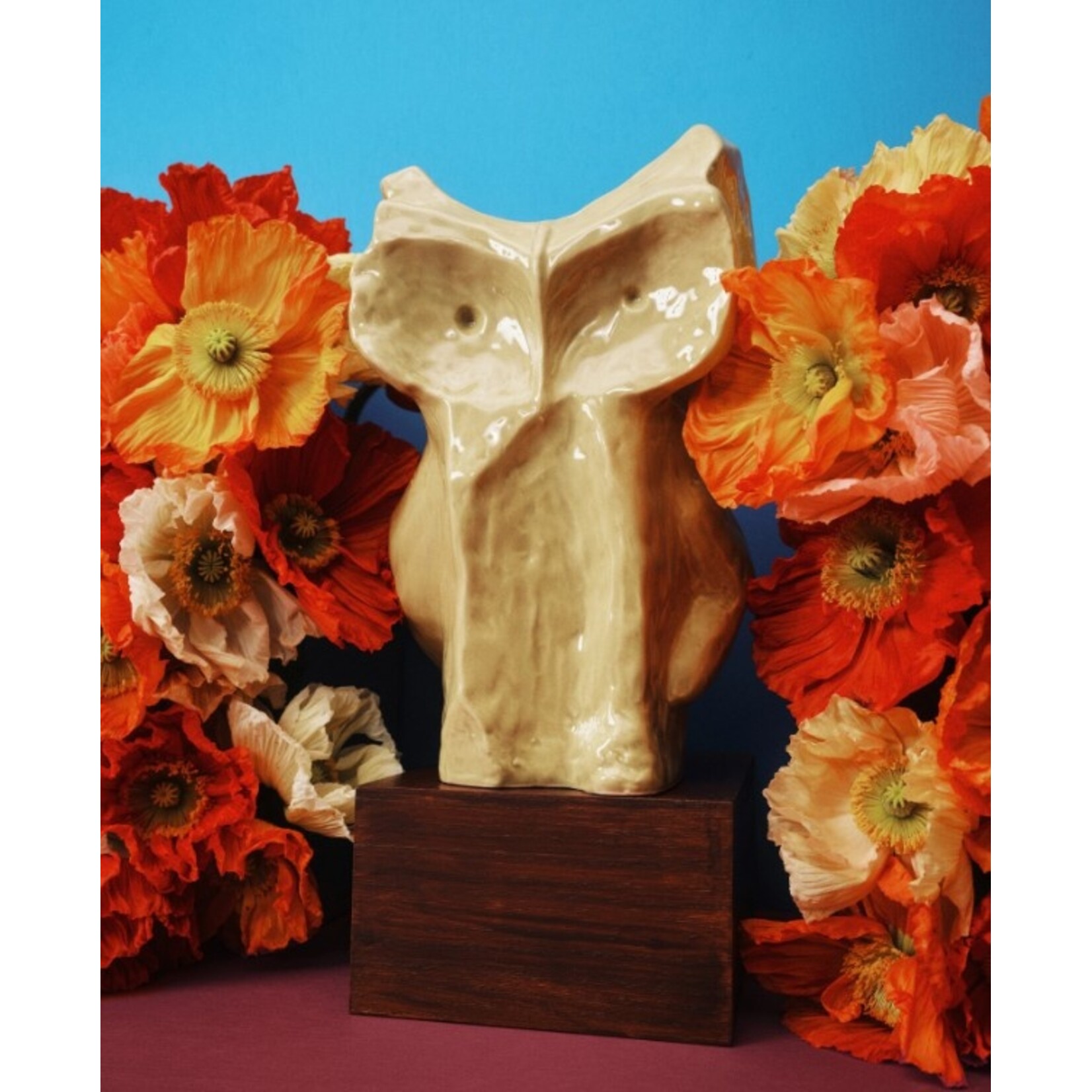 serax Serax - MARNI - Après Minuit - Vase - L - H30cm - Hibou - Jaune