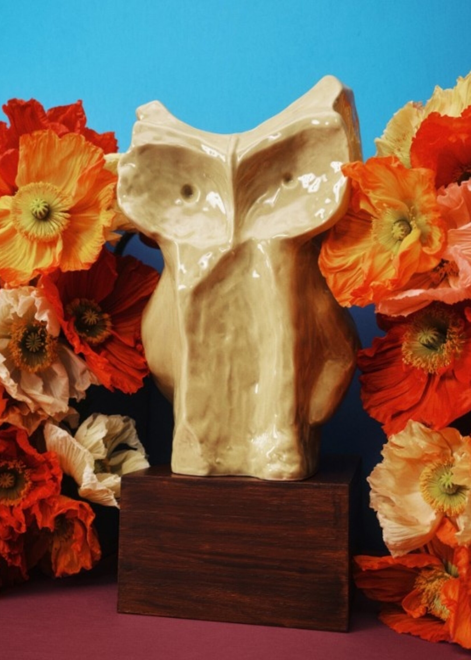 serax Serax - MARNI - Après Minuit - Vase - L - H30cm - Hibou - Jaune