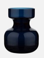Marimekko Marimekko - SAKKI - Vaas - 16,5x13 cm - Glas - Donker blauw