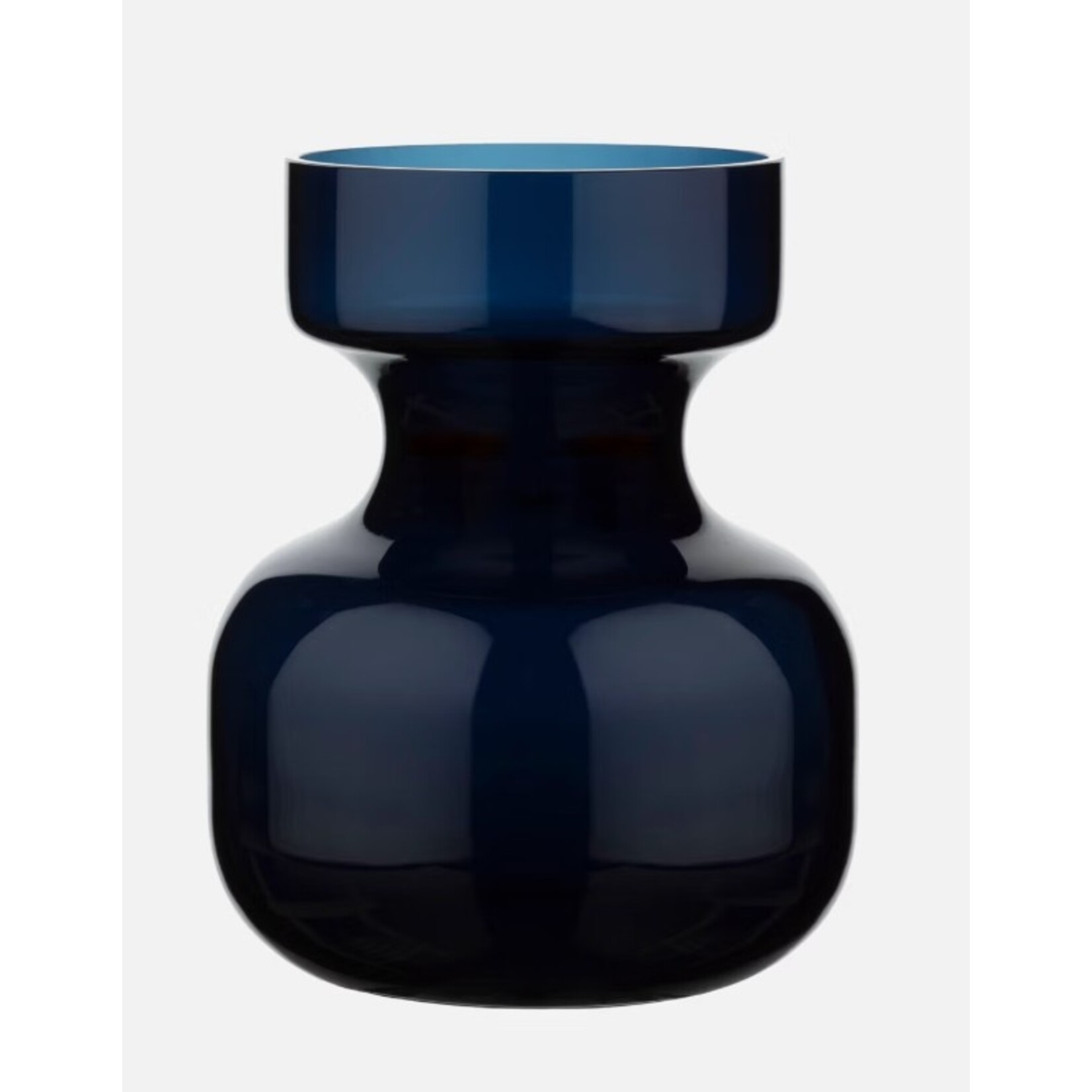 Marimekko Marimekko - SAKKI - Vaas - 16,5x13 cm - Glas - Donker blauw