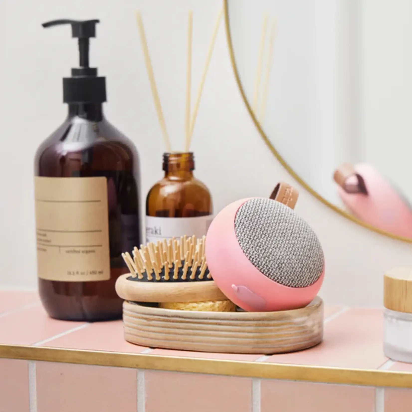 kreafunk kreafunk aGO fabric Bluetooth speaker rose