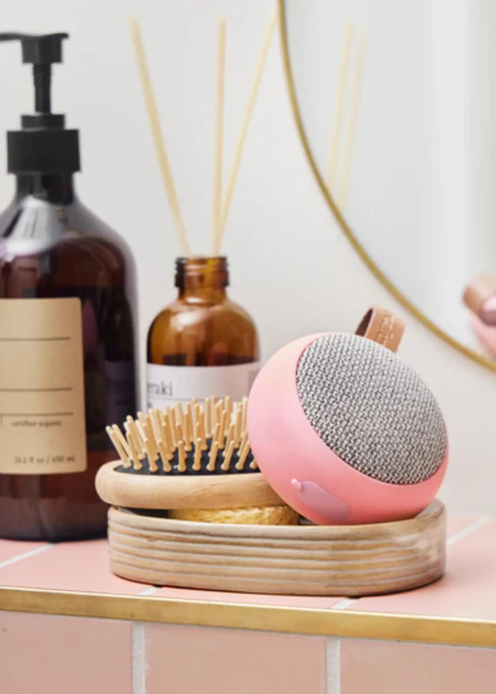 kreafunk kreafunk aGO fabric Bluetooth speaker rose