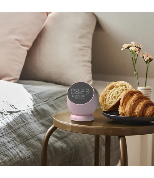 kreafunk Réveil Bell avec fonction flip rose
