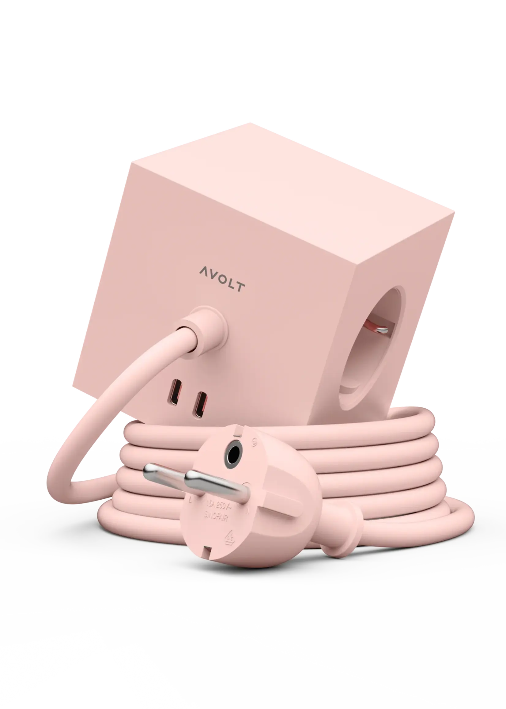 AVOLT AVOLT - Square 1 - Adapter - 30W - Dual USBC - 1.8m - New Pink