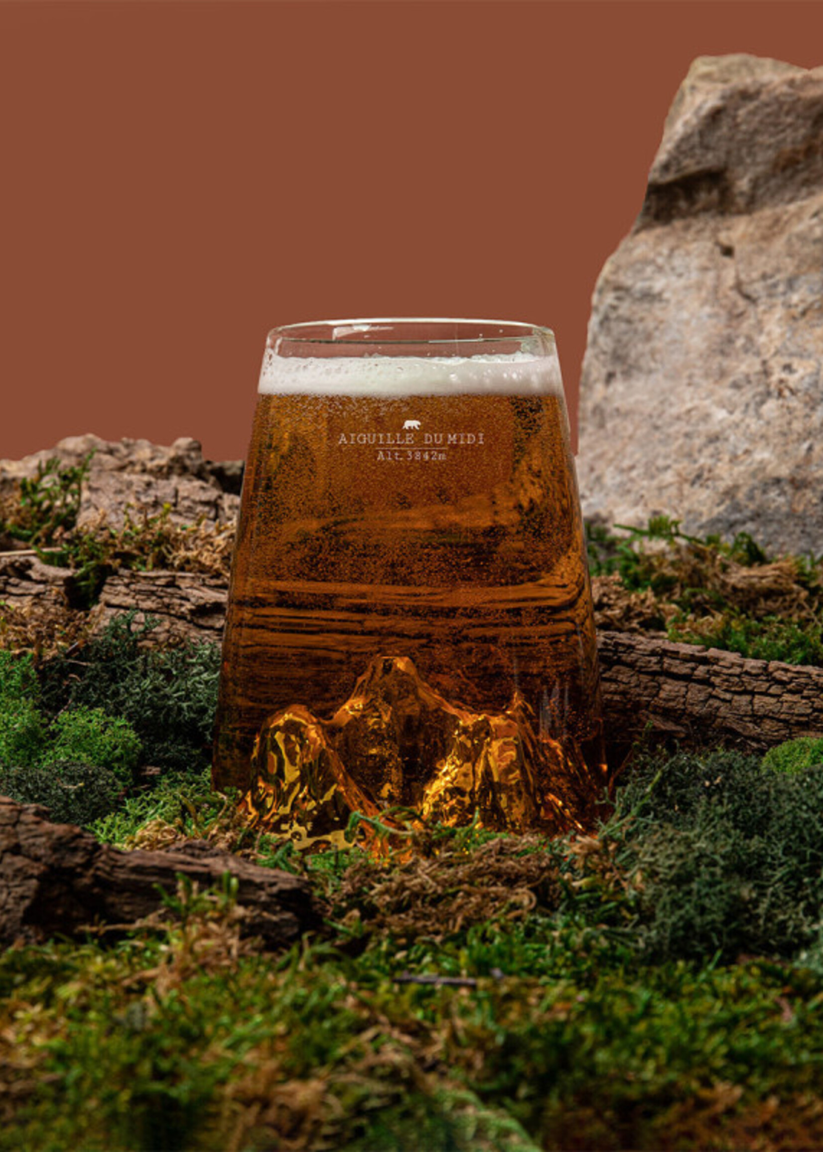 Alaskanmaker Alaskanmaker - Verre design Topographique - Aiguille du Midi - 1 pièce