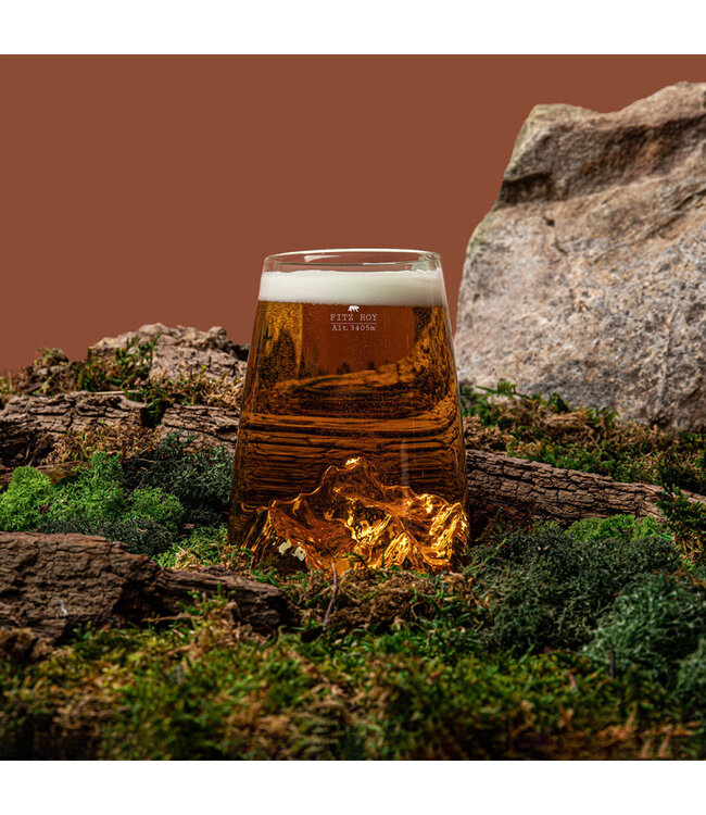 Alaskanmaker - Design Glas Topographic - Fitz Roy  - 1 Stuk