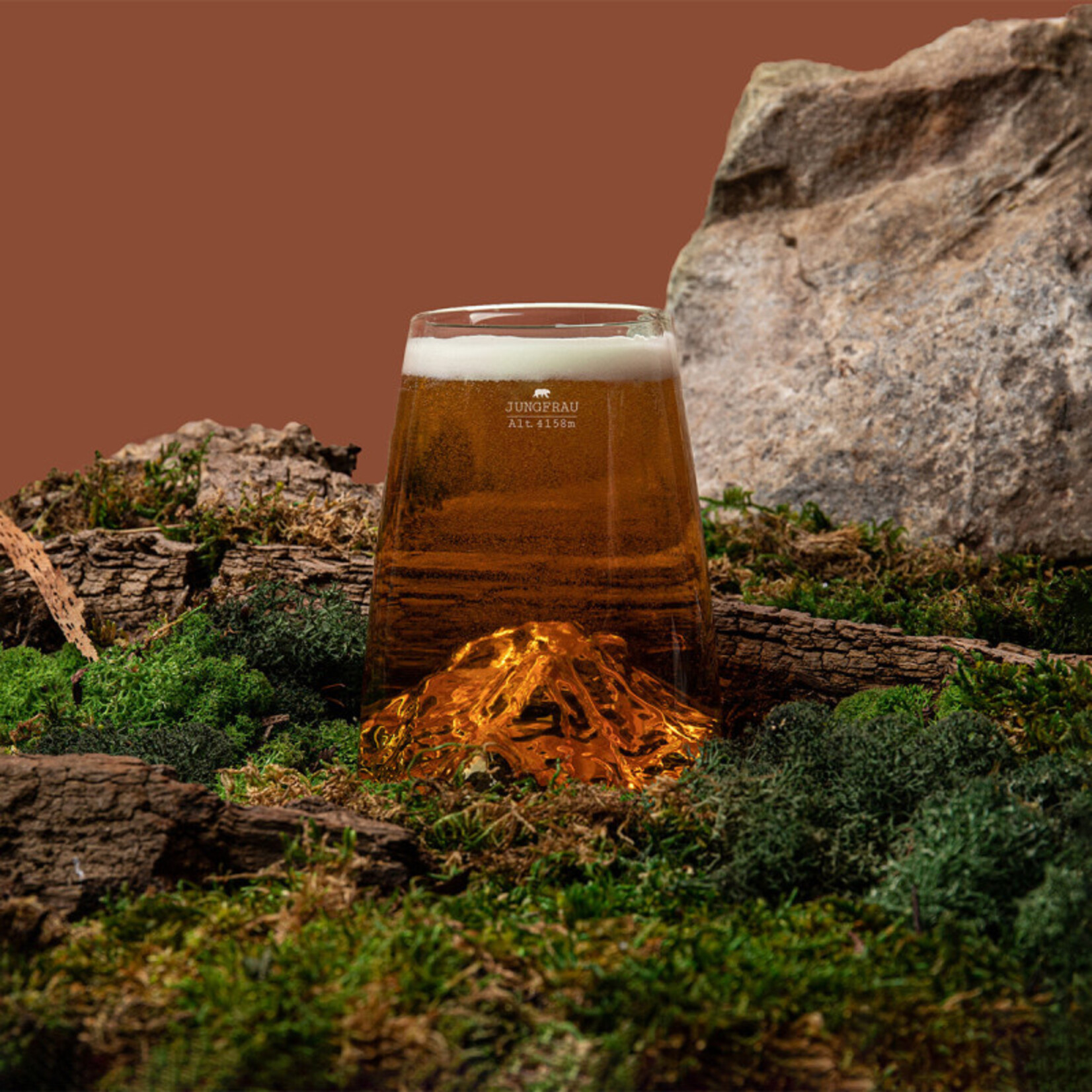 Alaskan Maker Alaskanmaker - Design Glas Topographic - Jungfrau - 1 Stuk