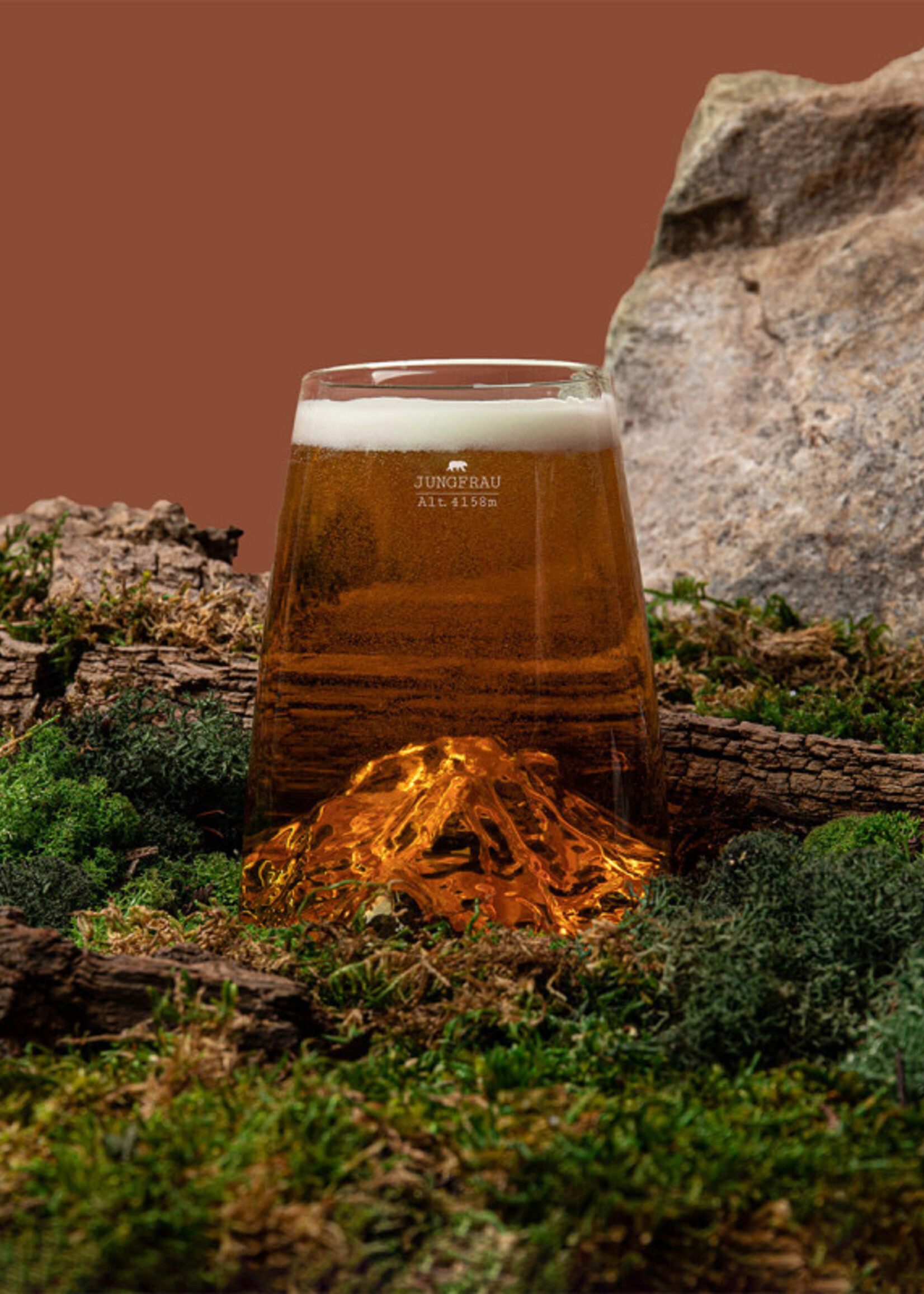 Alaskanmaker Alaskanmaker - Verre design Topographique - Jungfrau  - 1 pièce