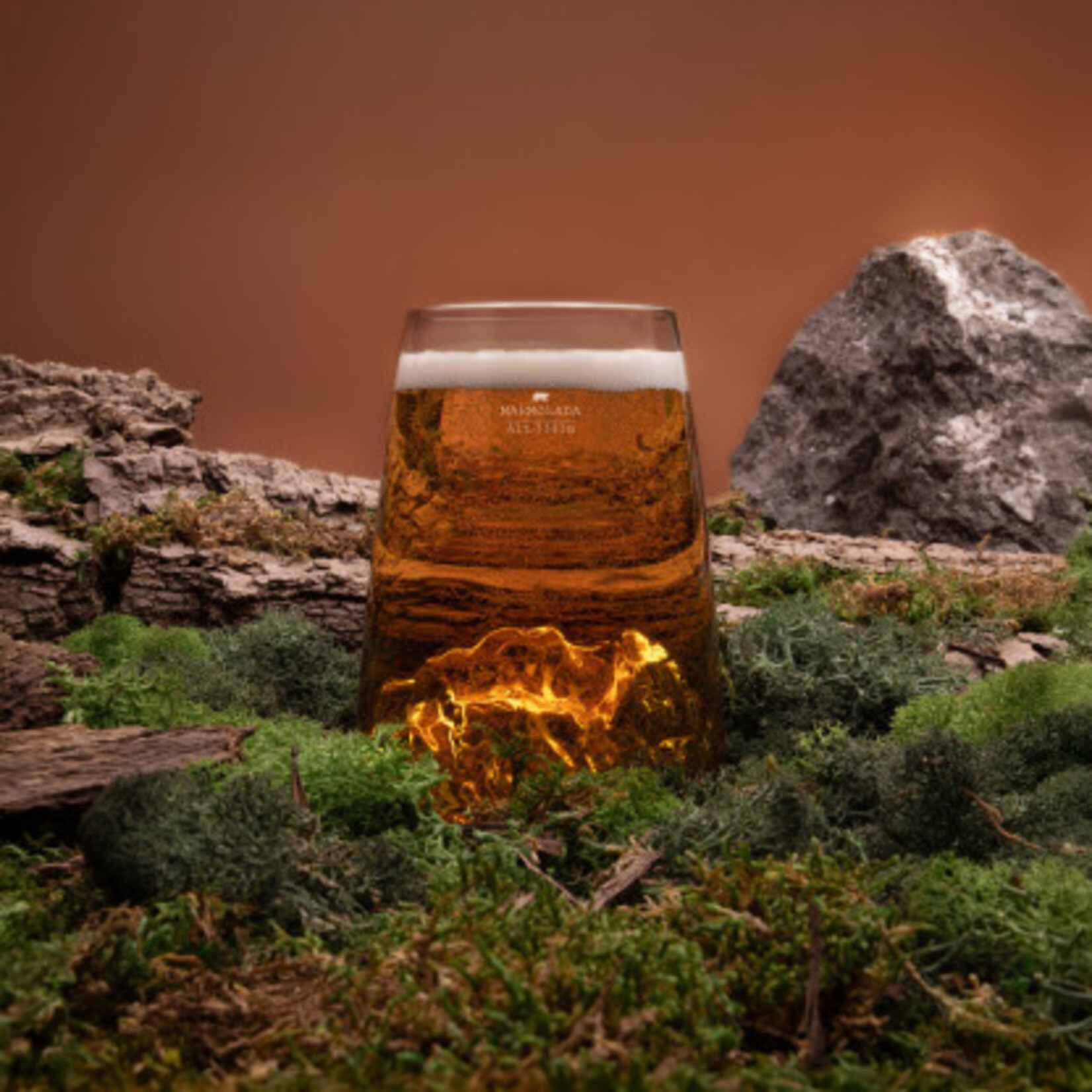 Alaskan Maker Alaskanmaker - Design Glas Topographic - Marmolada - 1 Stuk