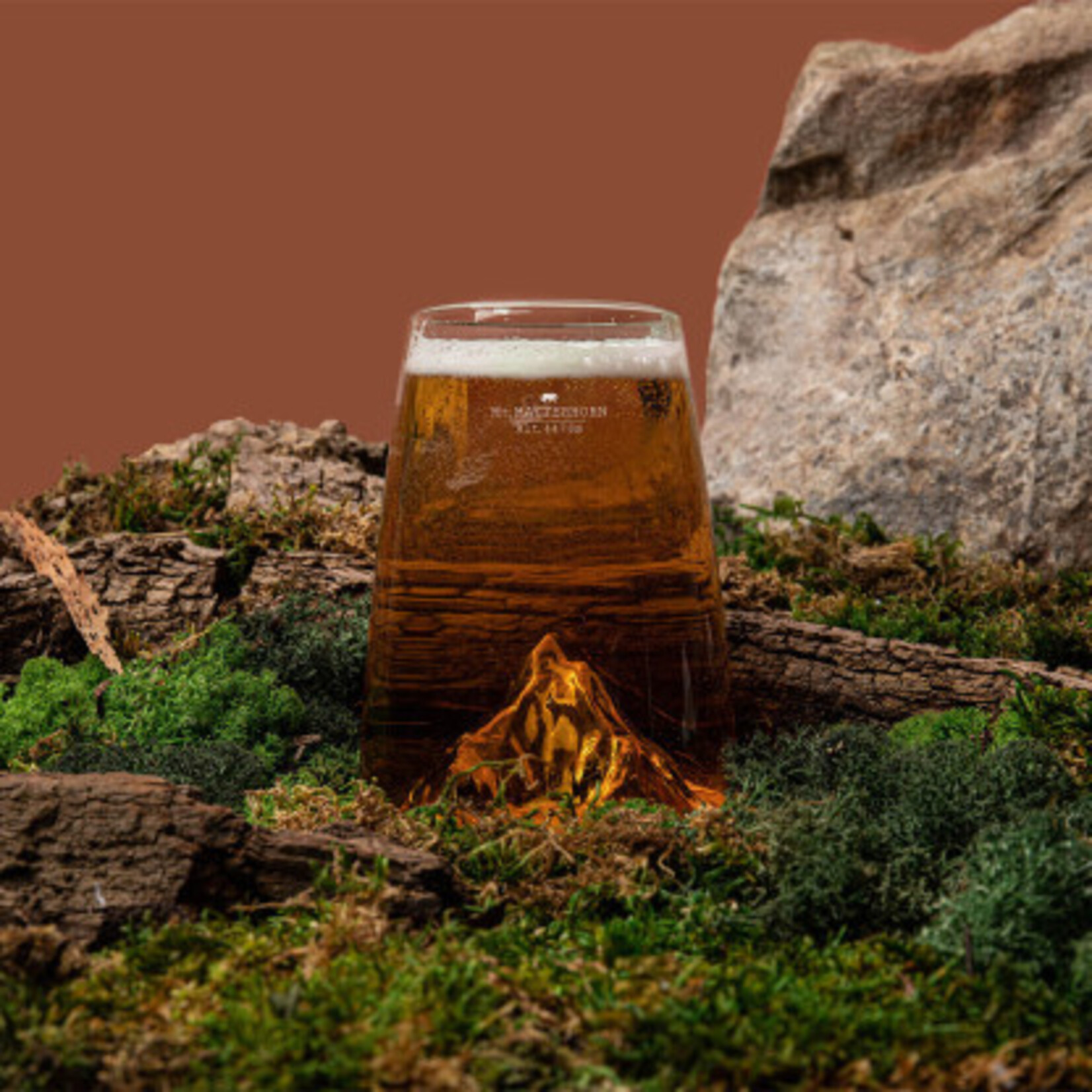 Alaskan Maker Alaskanmaker - Verre design Topographique - Matterhorn  - 1 pièce